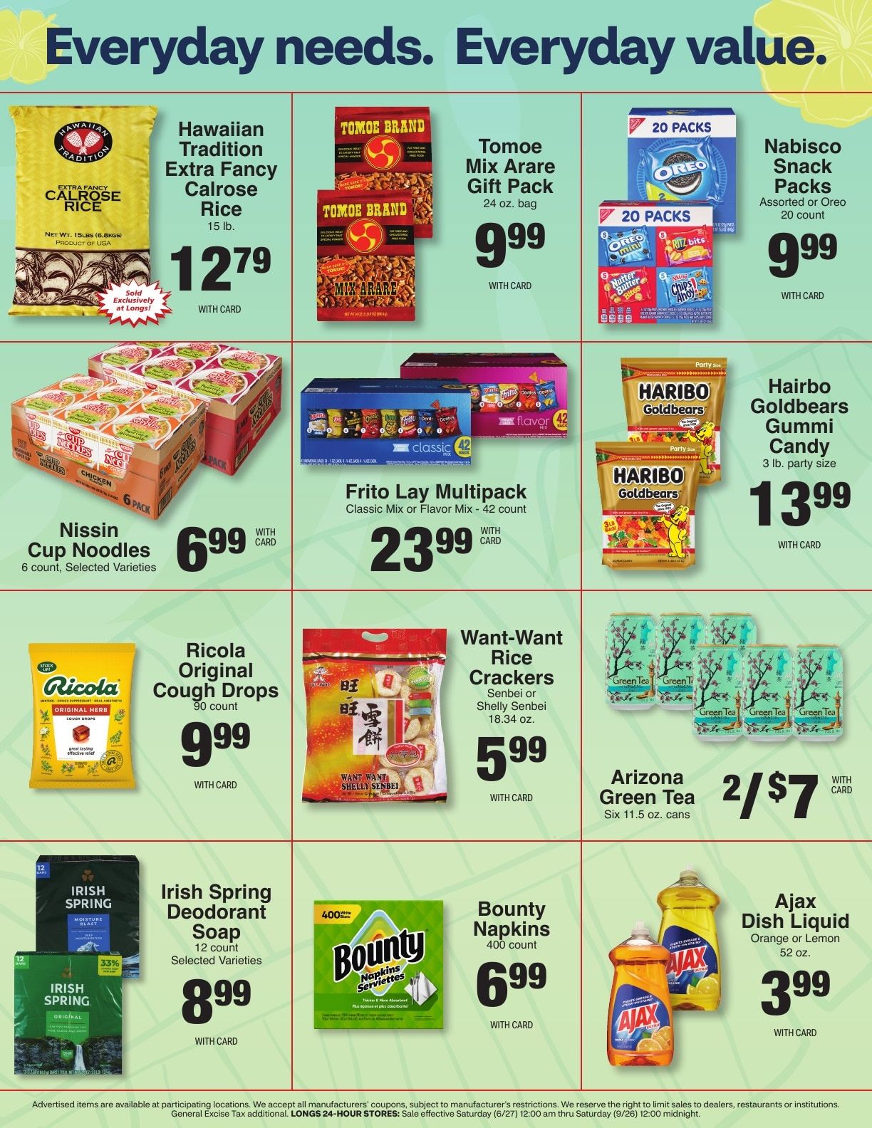 Longs Drugs Oahu Weekly Ad September 13 - 19, 2026
