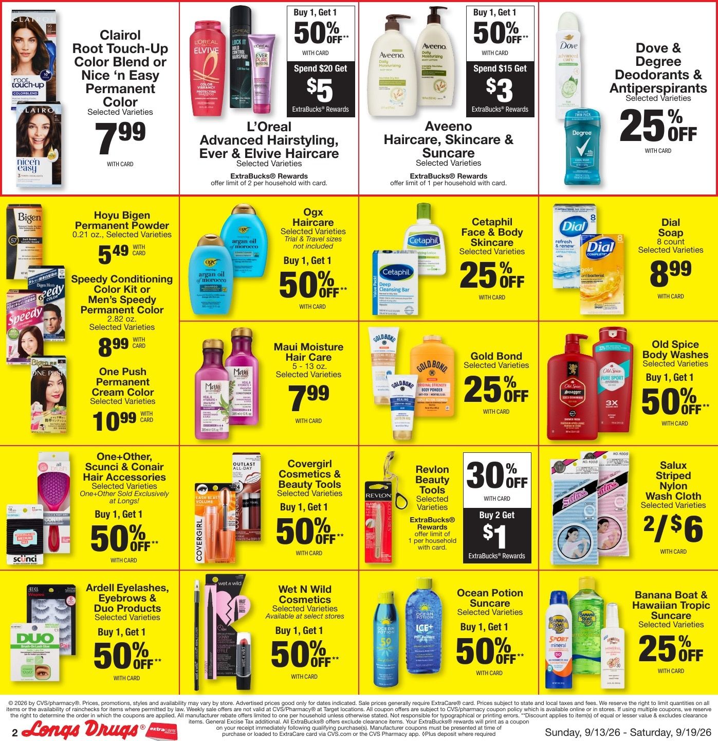 Longs Drugs Oahu Weekly Ad September 13 - 19, 2026