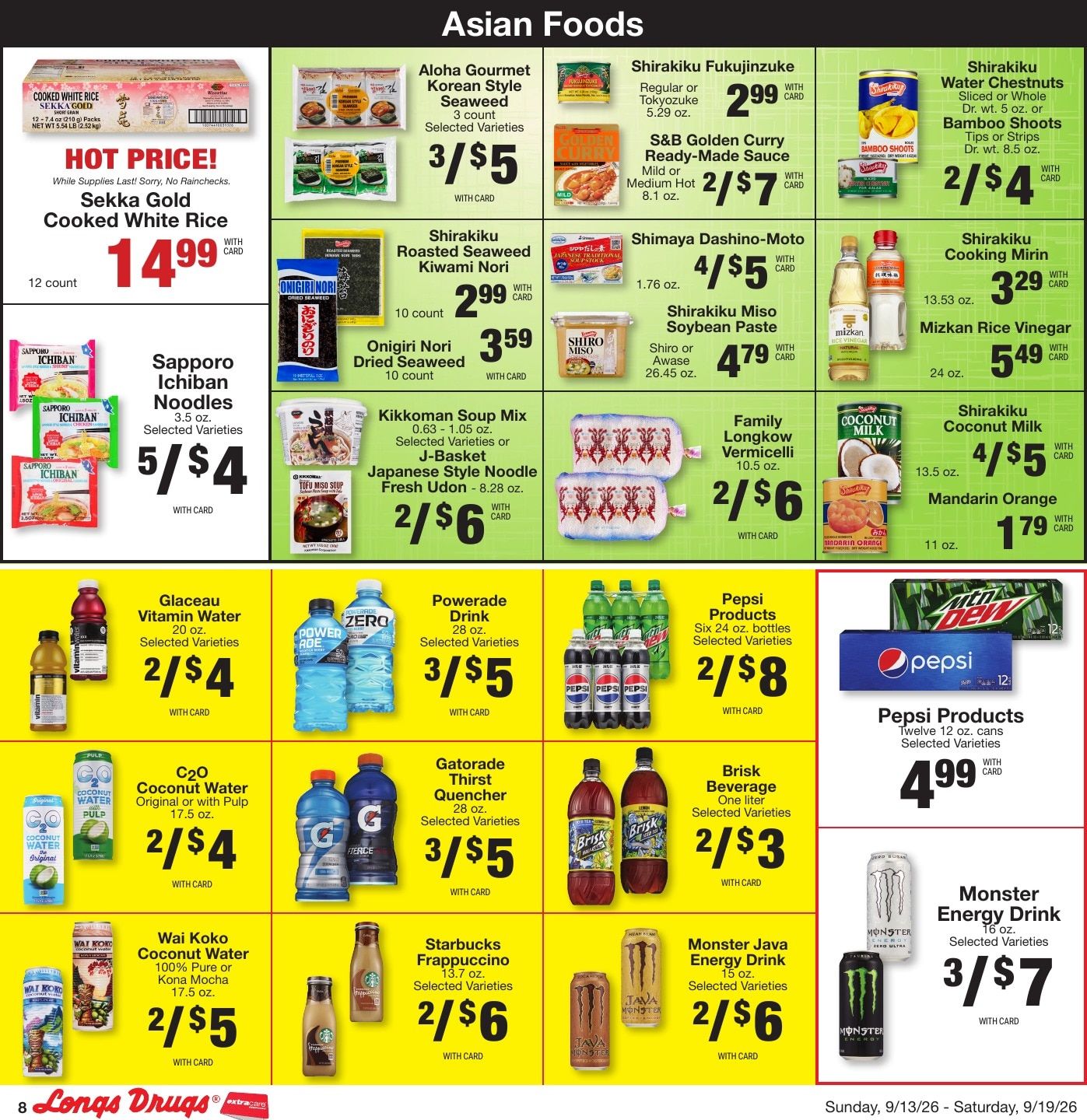 Longs Drugs Oahu Weekly Ad September 13 - 19, 2026