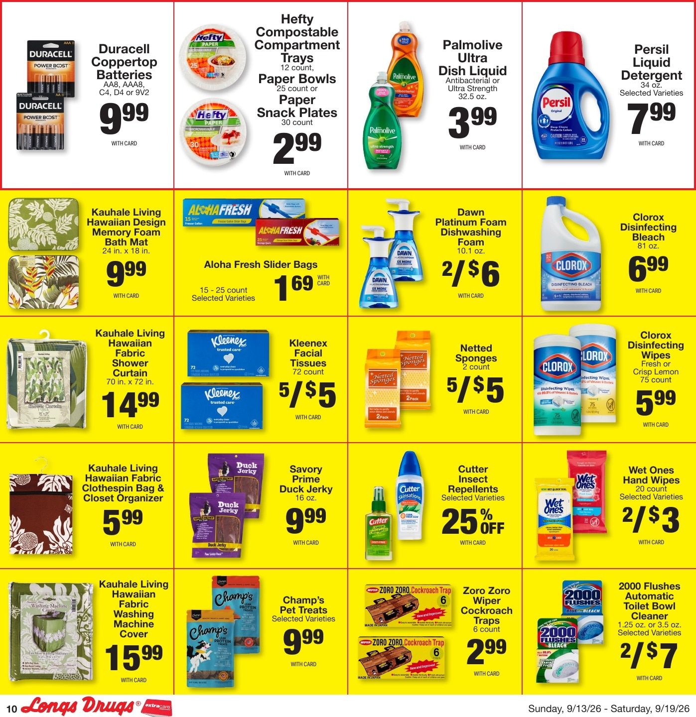 Longs Drugs Oahu Weekly Ad September 13 - 19, 2026