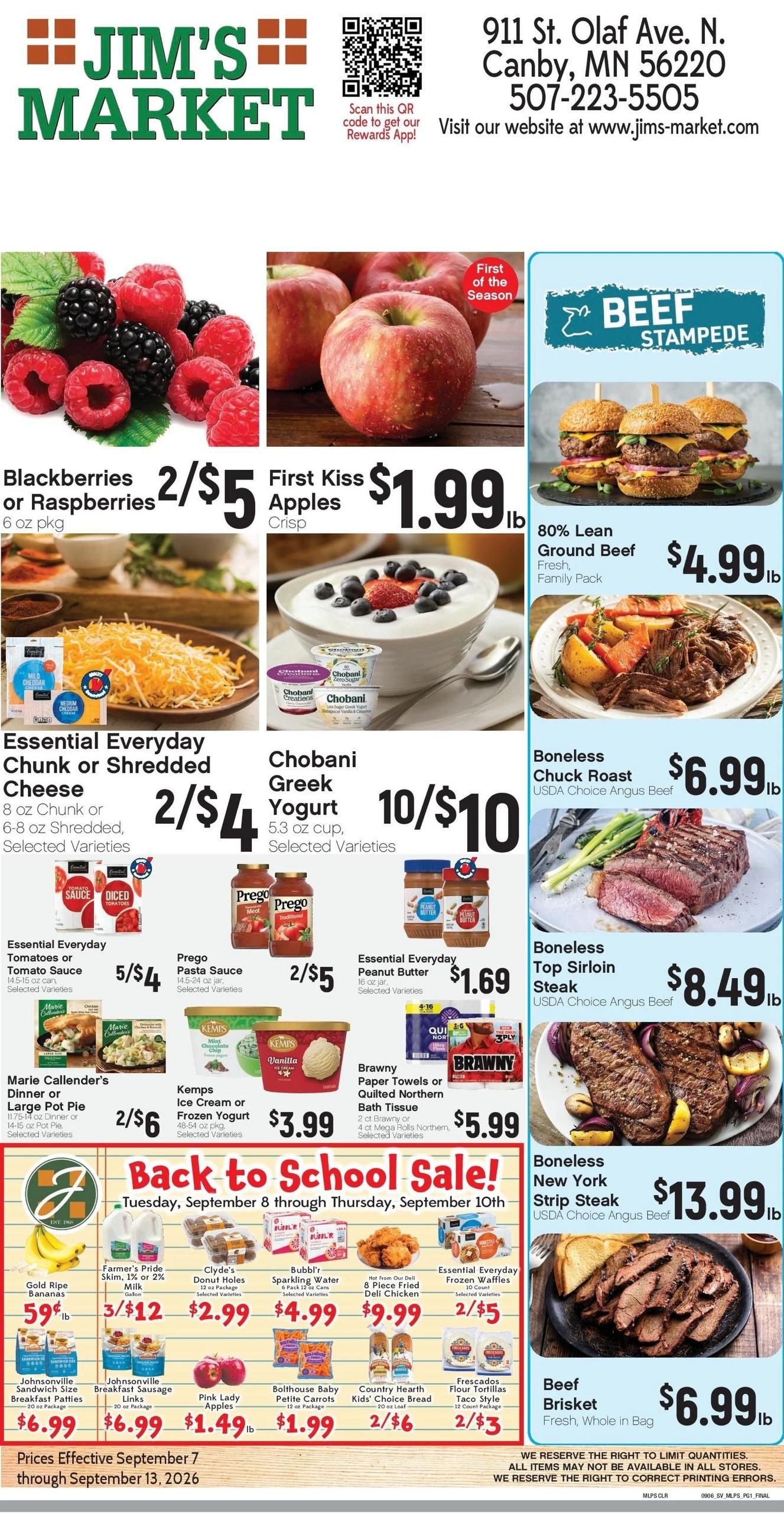 Jim's Market Weekly Ad September 7 - 13, 2026
