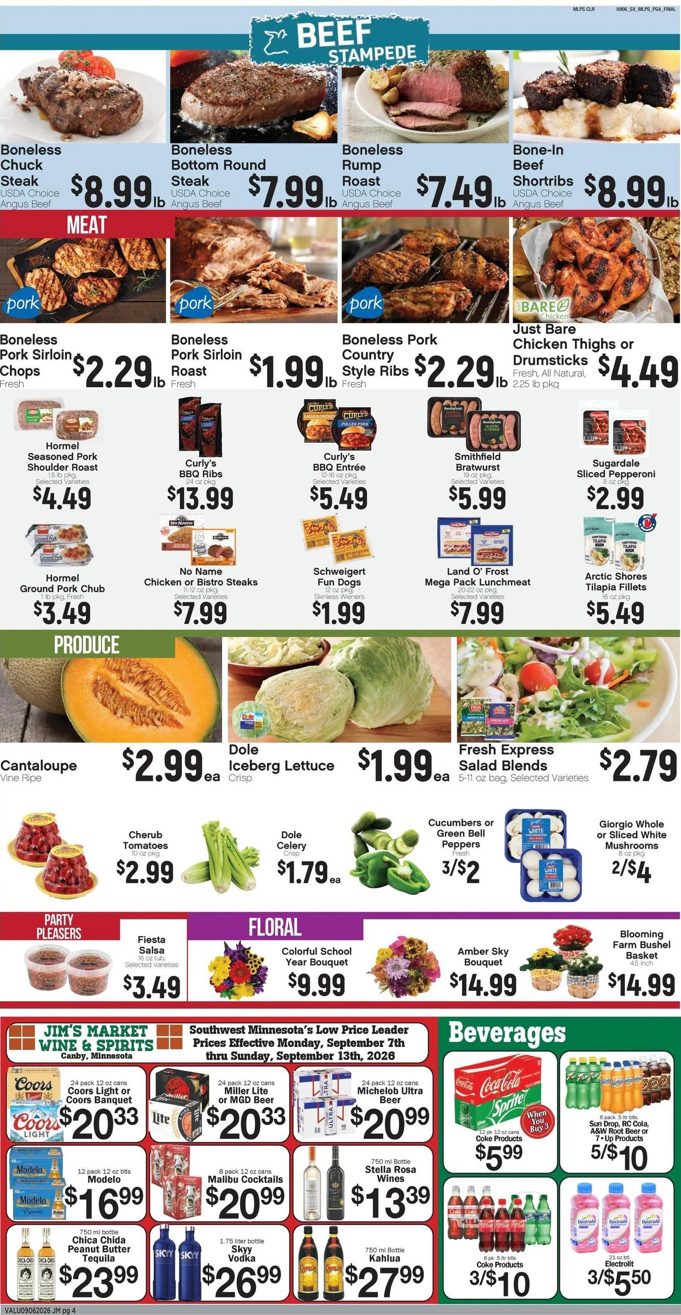 Jim's Market Weekly Ad September 7 - 13, 2026