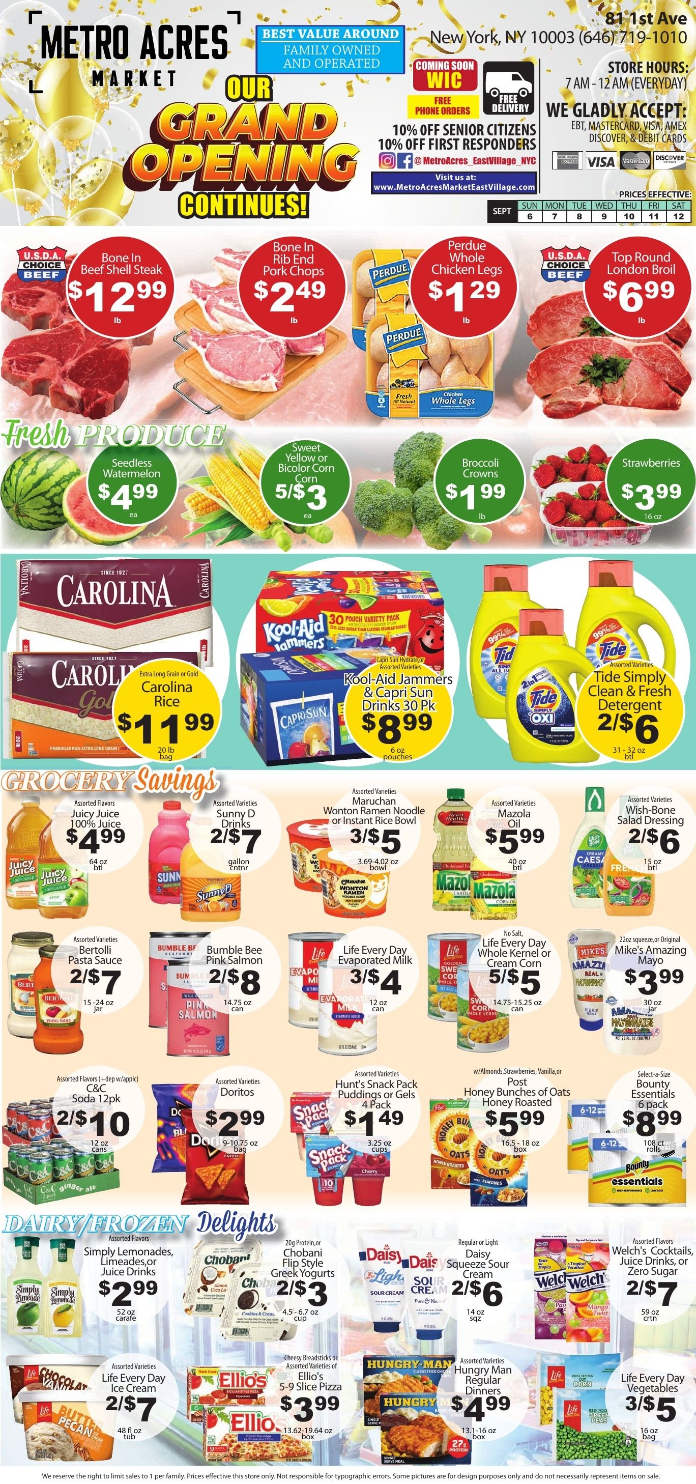 Metro Acres Market Weekly Ad September 13 - 19, 2026