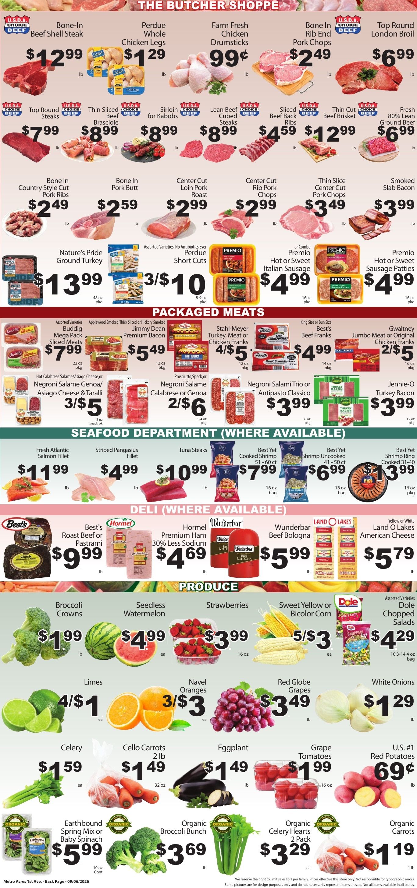 Metro Acres Market Weekly Ad September 13 - 19, 2026