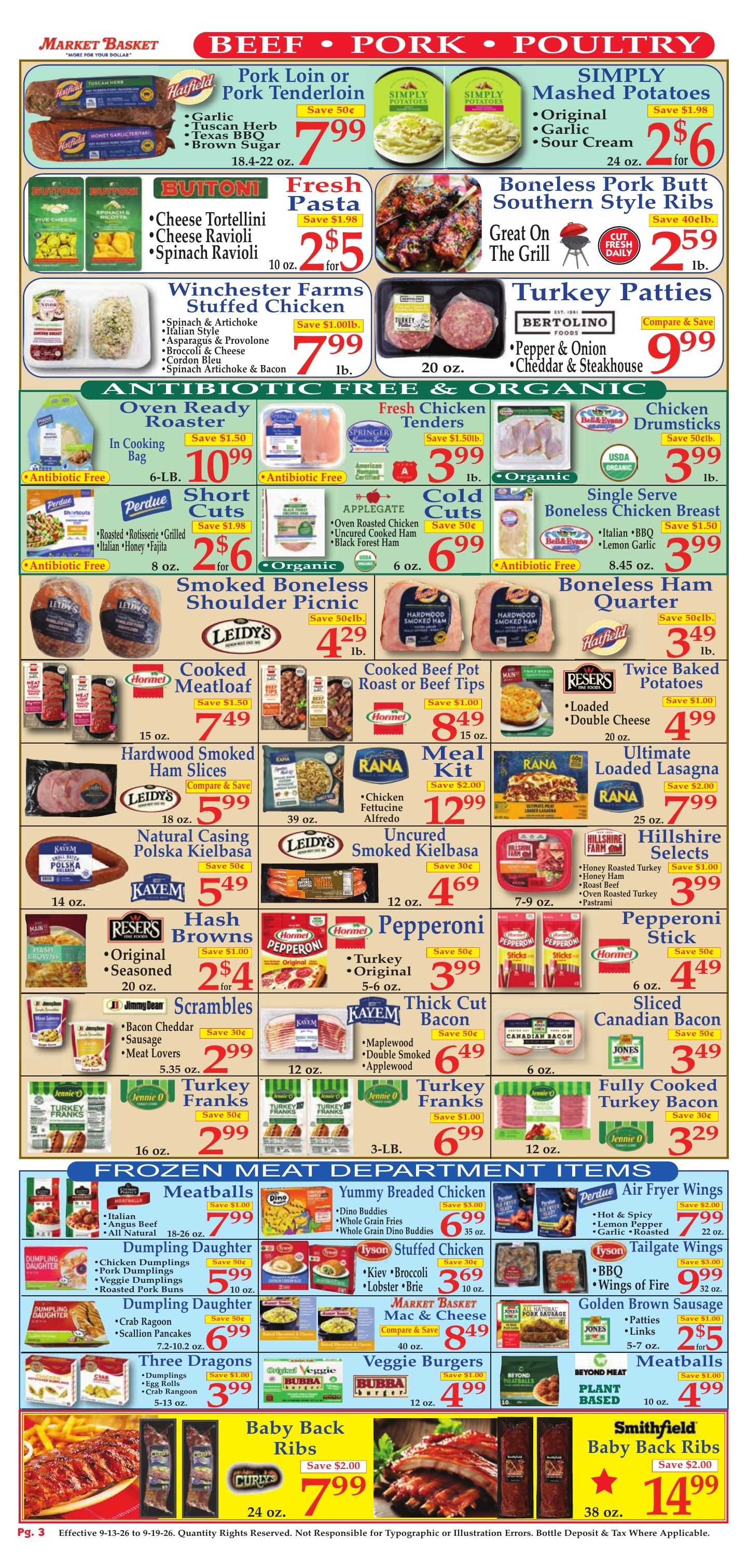 Market Basket (Iowa and other locations, LA) Weekly Ad September 13 - 19, 2026