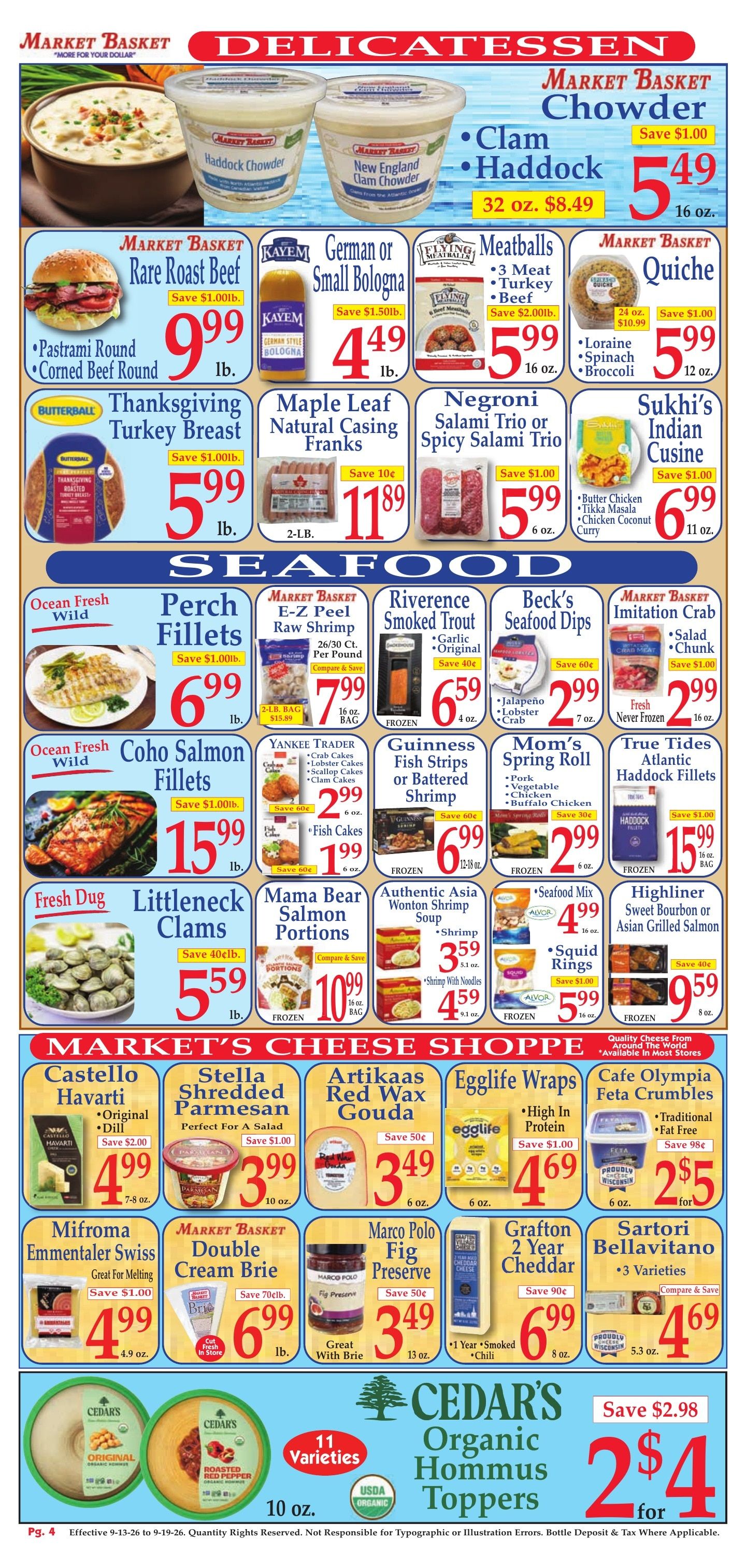 Market Basket (Iowa and other locations, LA) Weekly Ad September 13 - 19, 2026