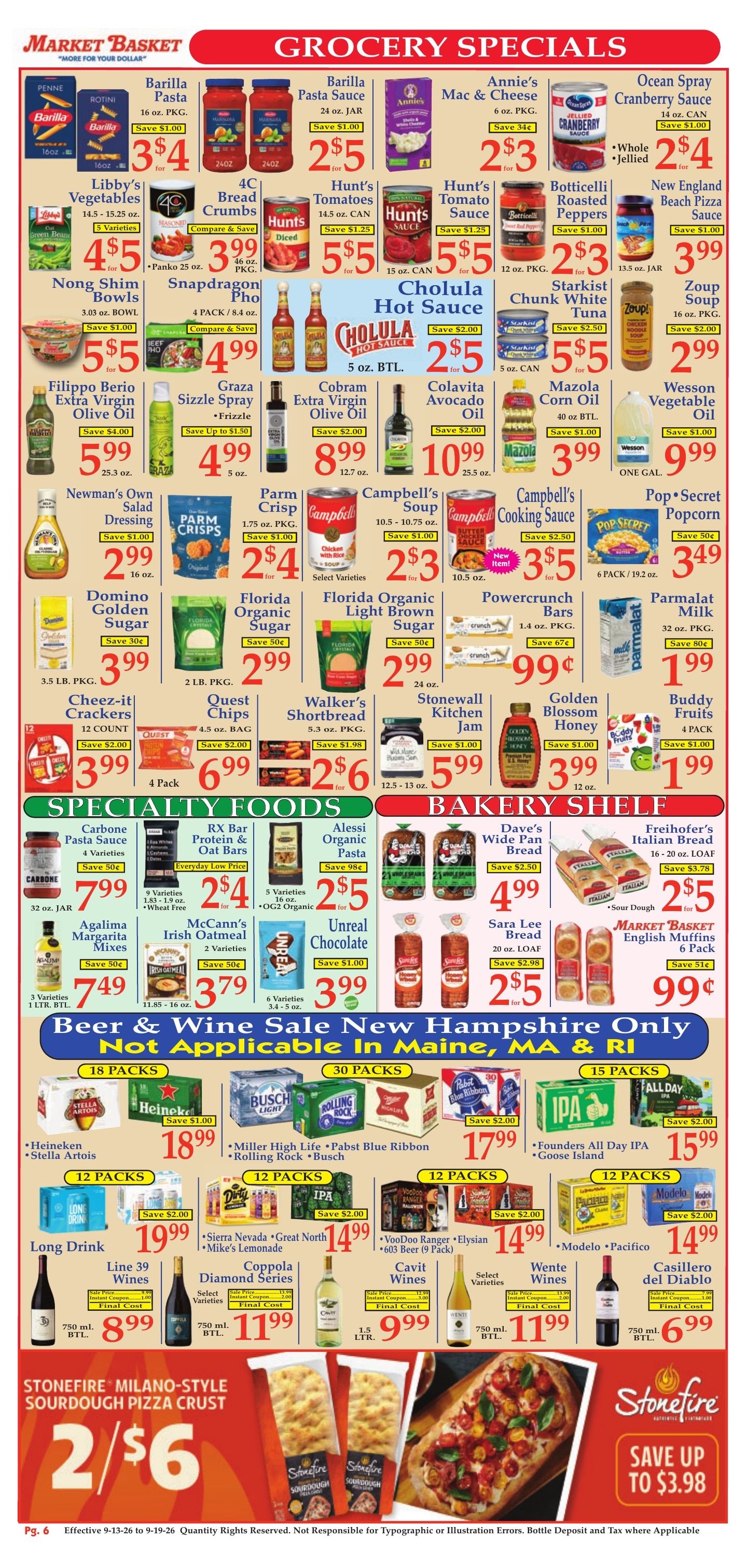 Market Basket (Iowa and other locations, LA) Weekly Ad September 13 - 19, 2026
