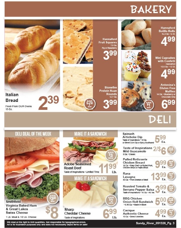 Sandy River Shop 'n Save Weekly Ad September 13 - 19, 2026