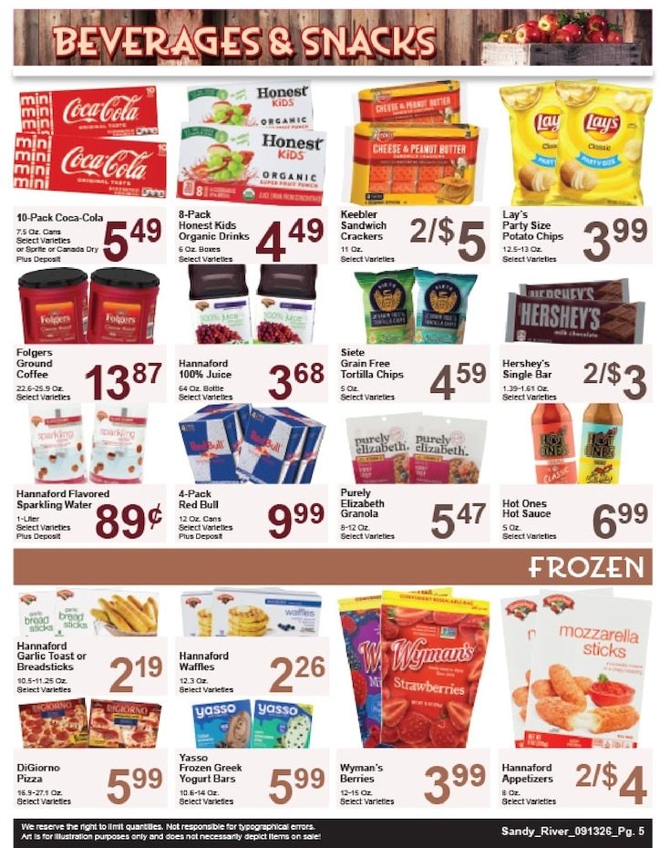 Sandy River Shop 'n Save Weekly Ad September 13 - 19, 2026