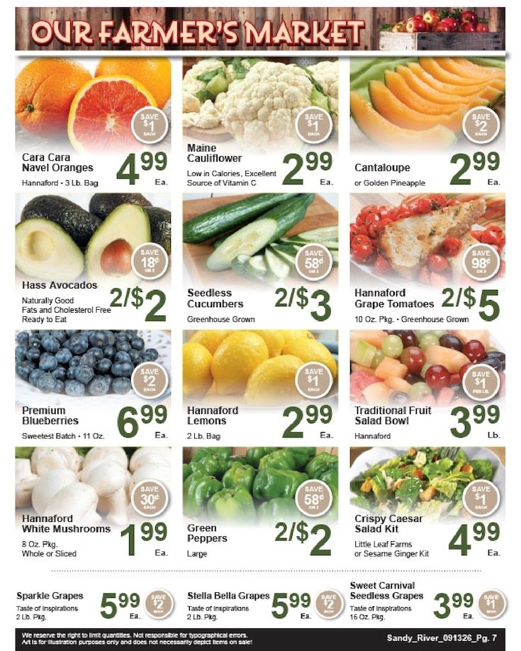 Sandy River Shop 'n Save Weekly Ad September 13 - 19, 2026