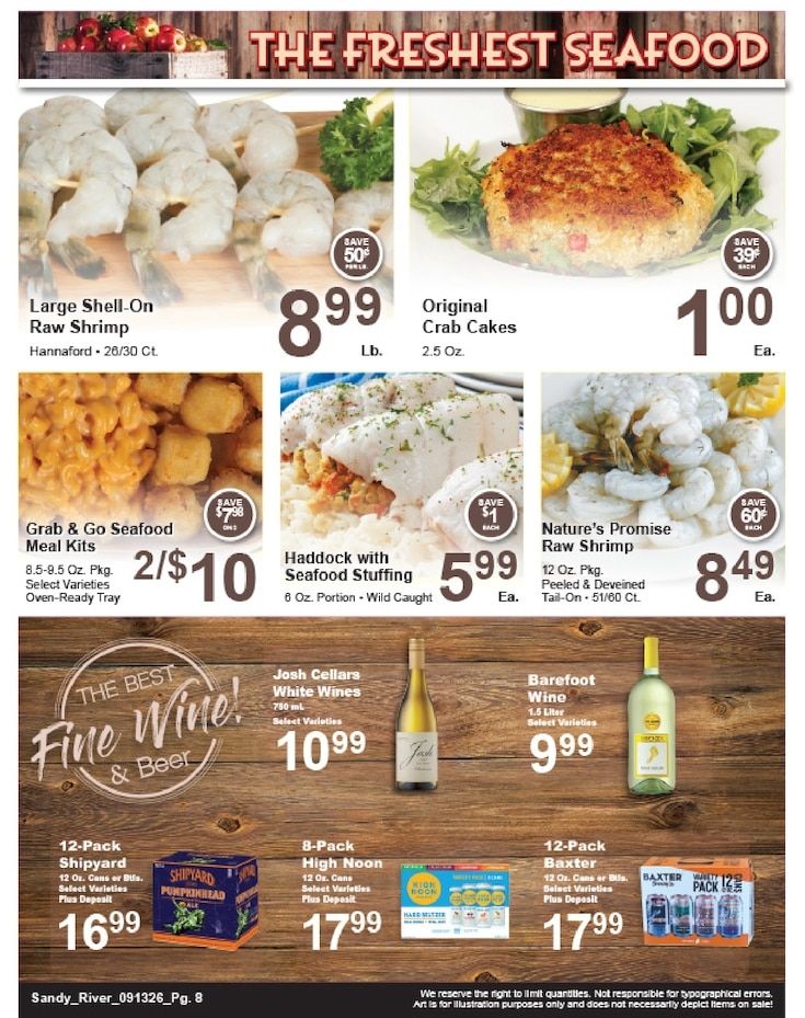 Sandy River Shop 'n Save Weekly Ad September 13 - 19, 2026