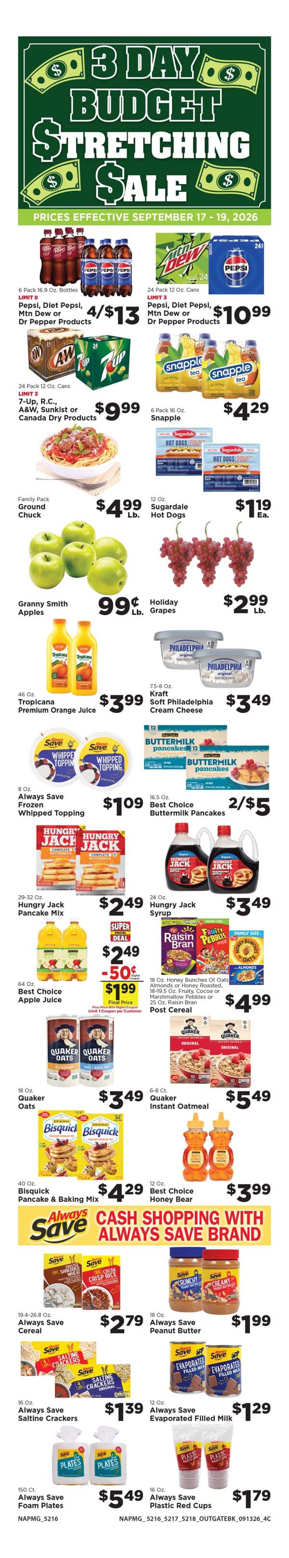 Quality Foods - Buskirk Breakfast For Family Fueled Fun Weekly Ad September 13 - 19, 2026