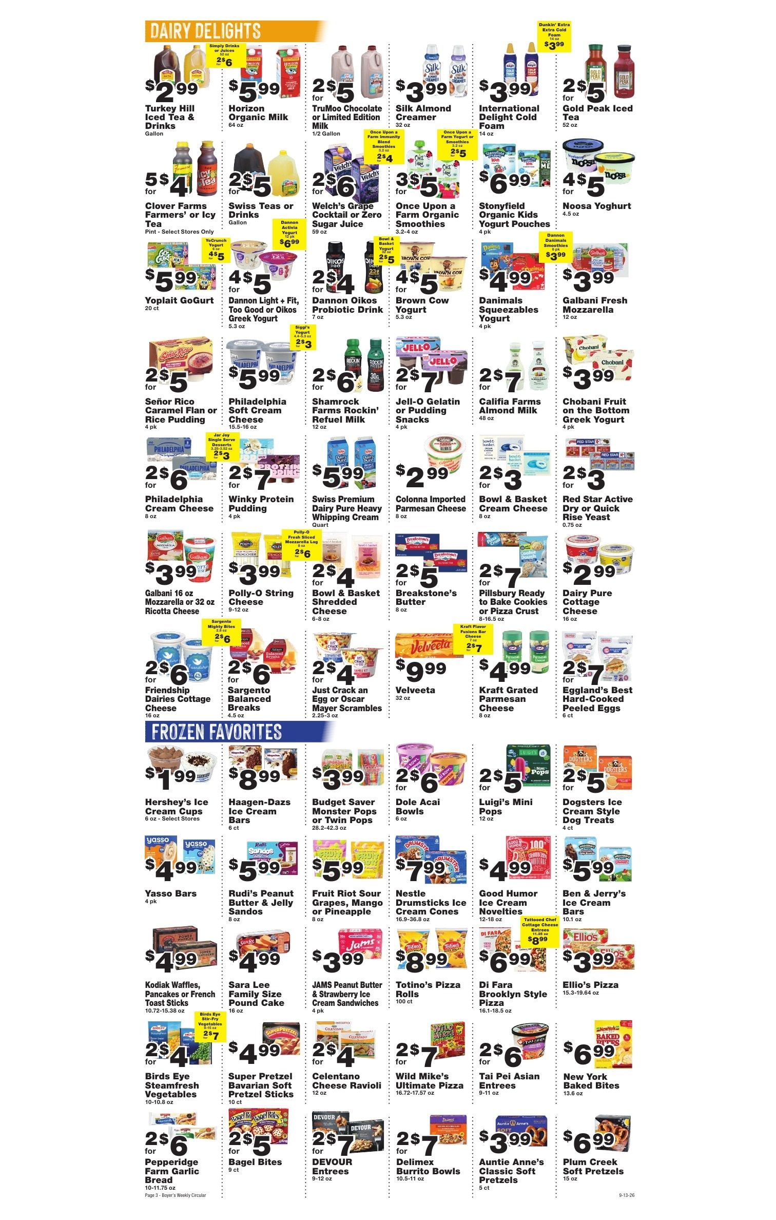 Boyer's Food Markets Weekly Ad September 13 - 19, 2026