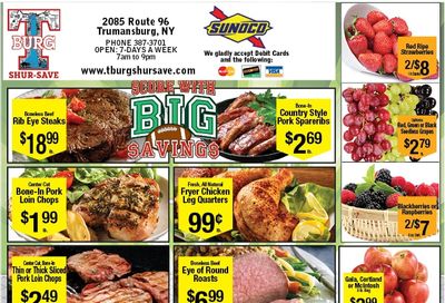 T-Burg Shur Save Weekly Ad September 13 - 19, 2026