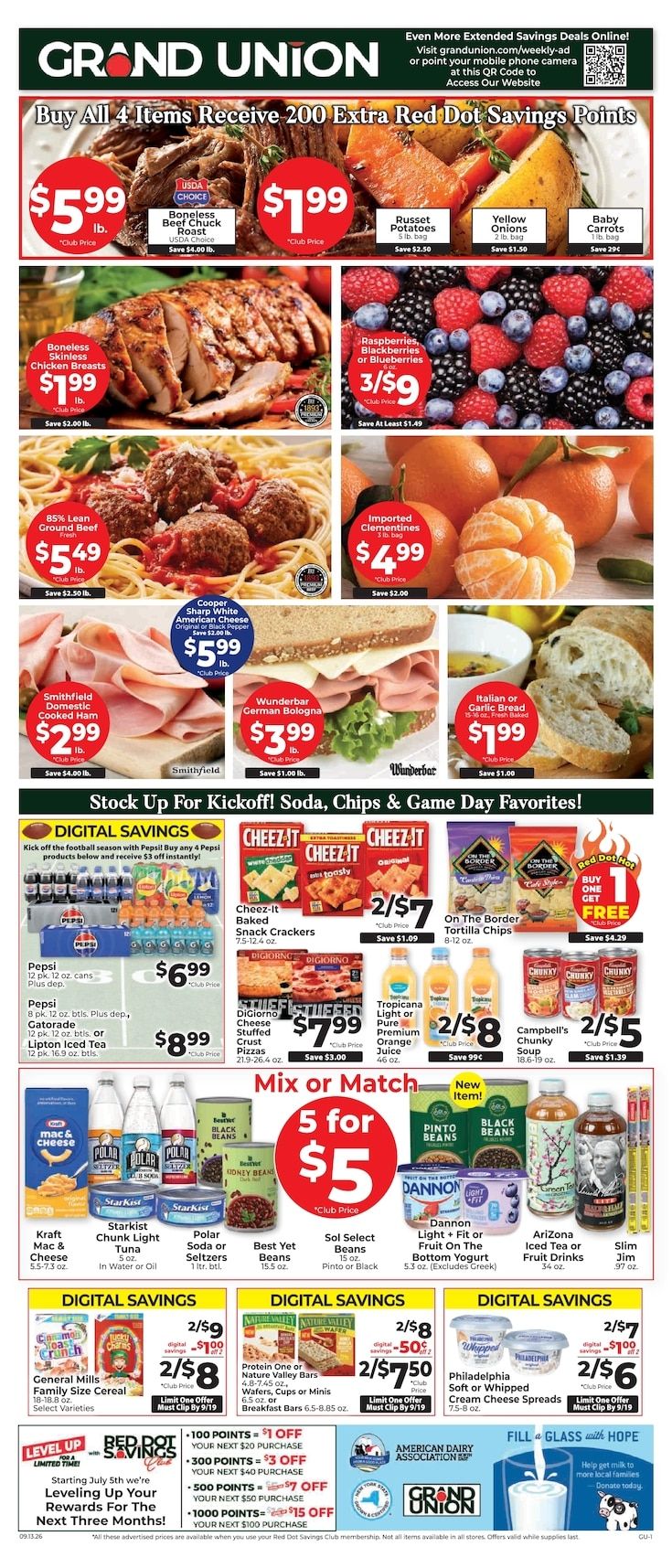 Grand Union (Rutland, VT) Weekly Ad September 13 - 19, 2026
