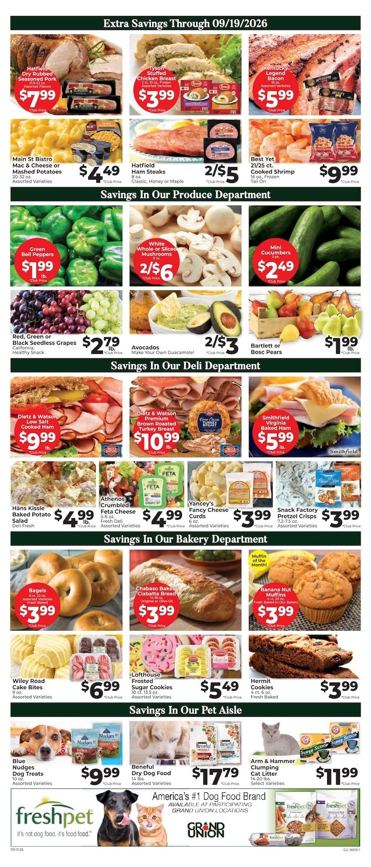 Grand Union (Rutland, VT) Weekly Ad September 13 - 19, 2026