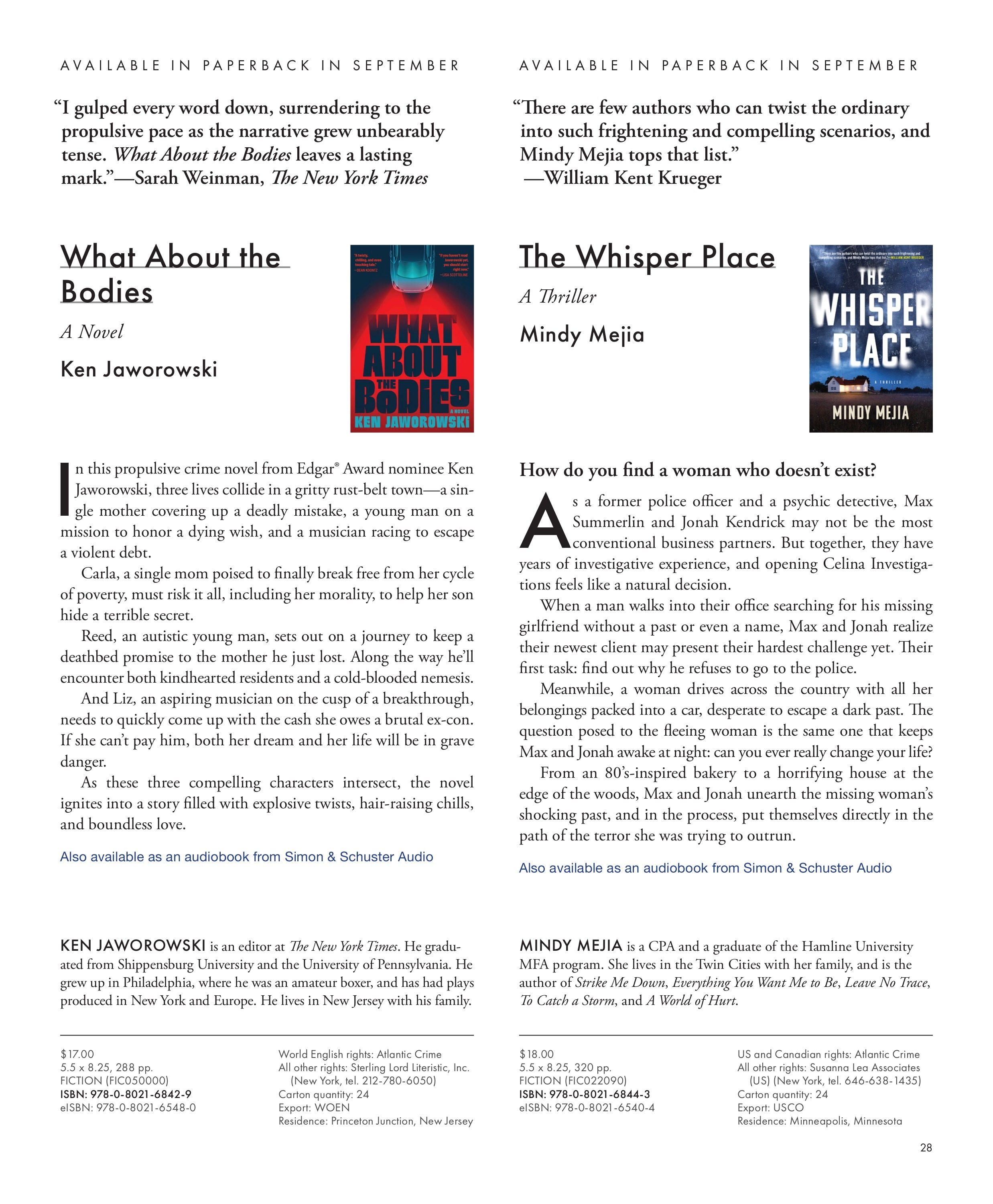 Grove Atlantic Fall Book Catalog Weekly Ad January 1 - December 31, 2026