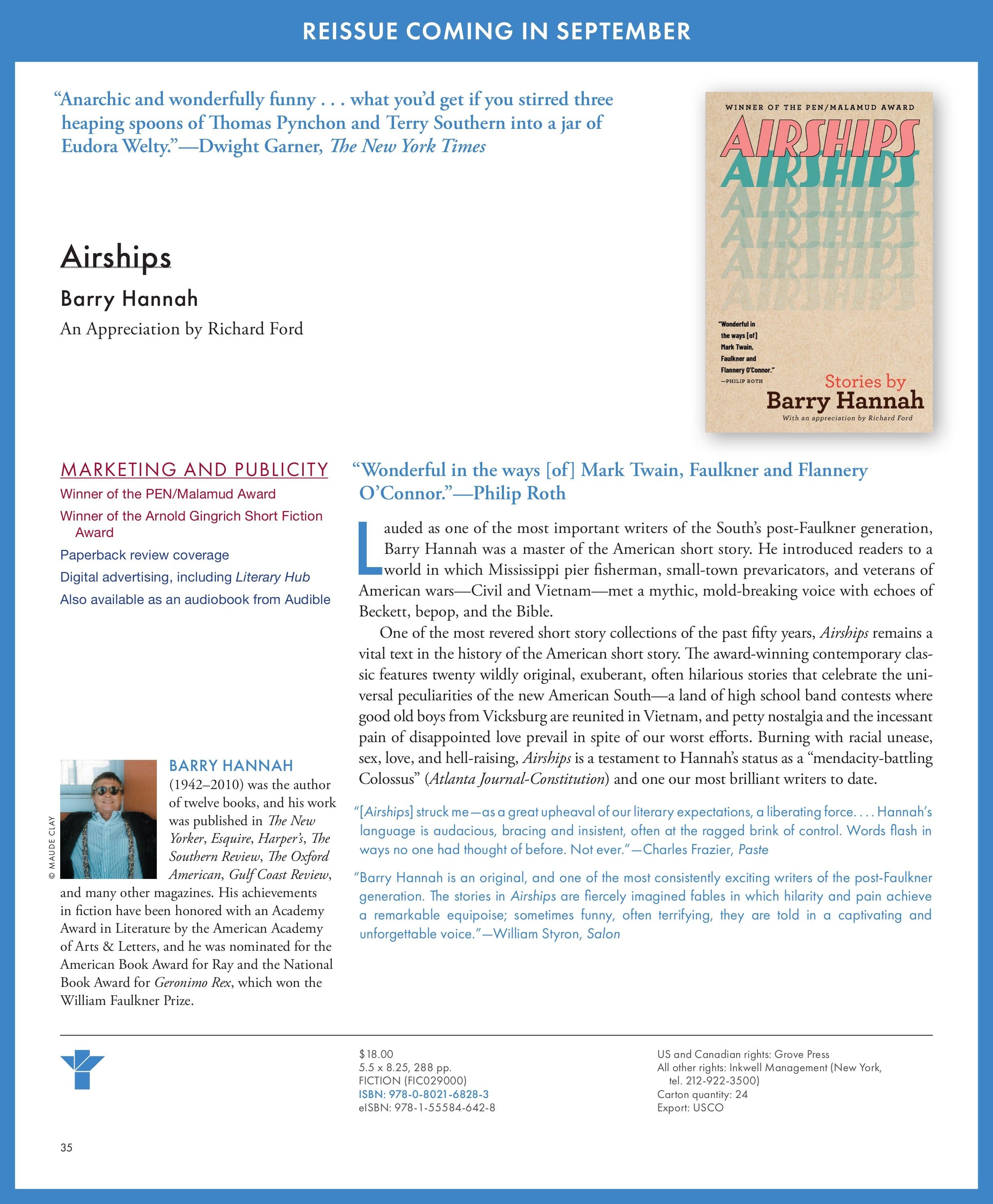 Grove Atlantic Fall Book Catalog Weekly Ad January 1 - December 31, 2026