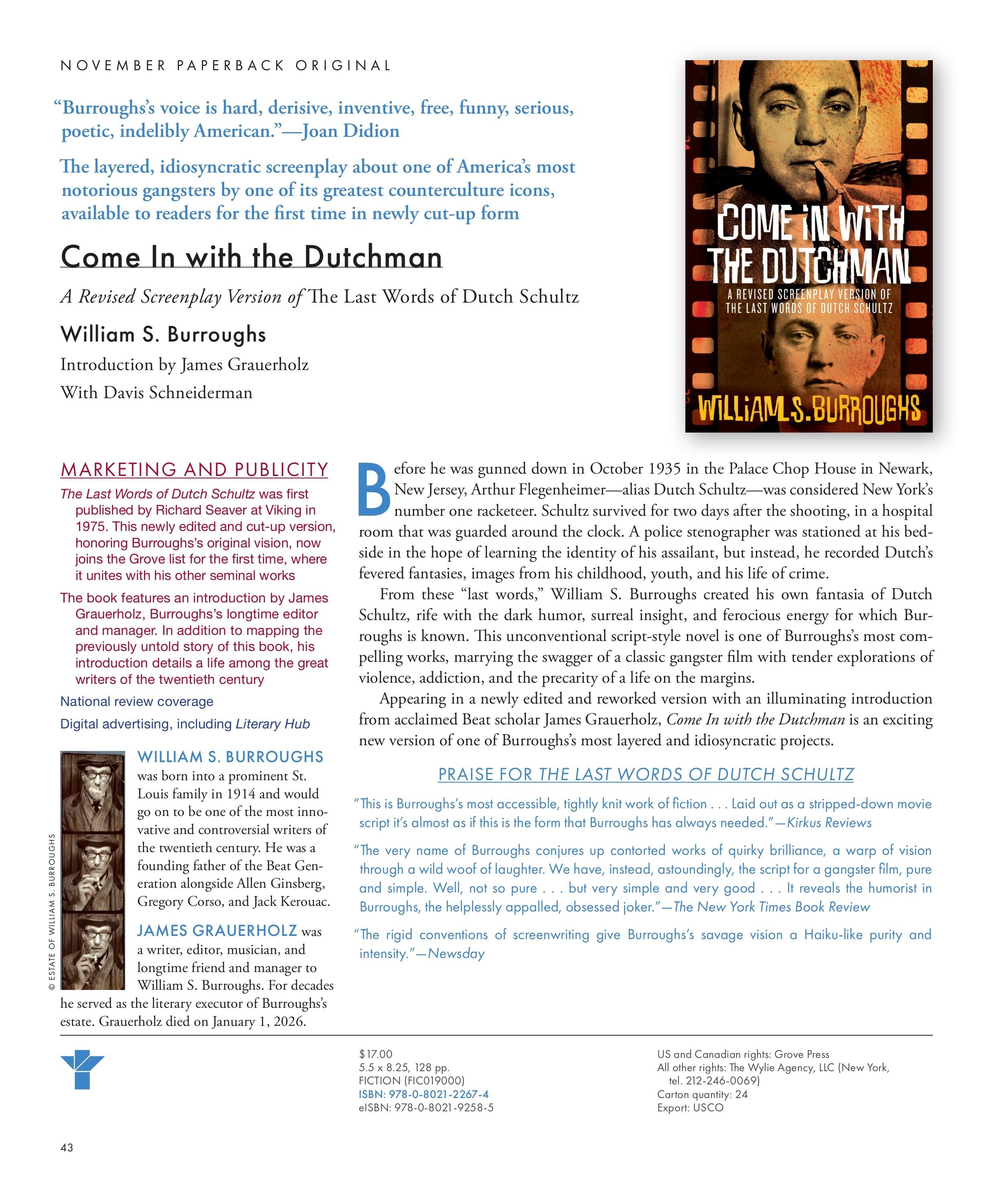 Grove Atlantic Fall Book Catalog Weekly Ad January 1 - December 31, 2026