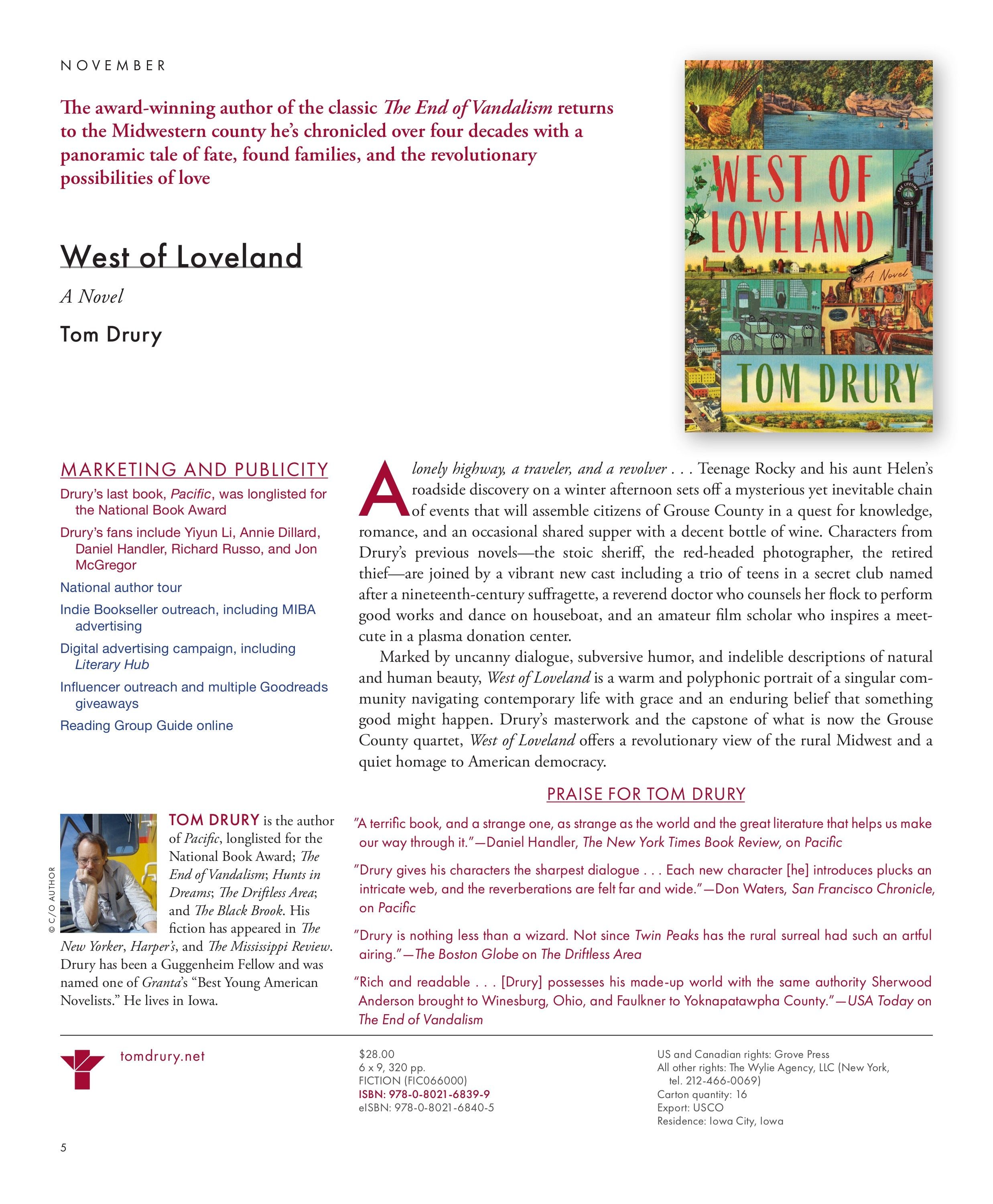 Grove Atlantic Fall Book Catalog Weekly Ad January 1 - December 31, 2026