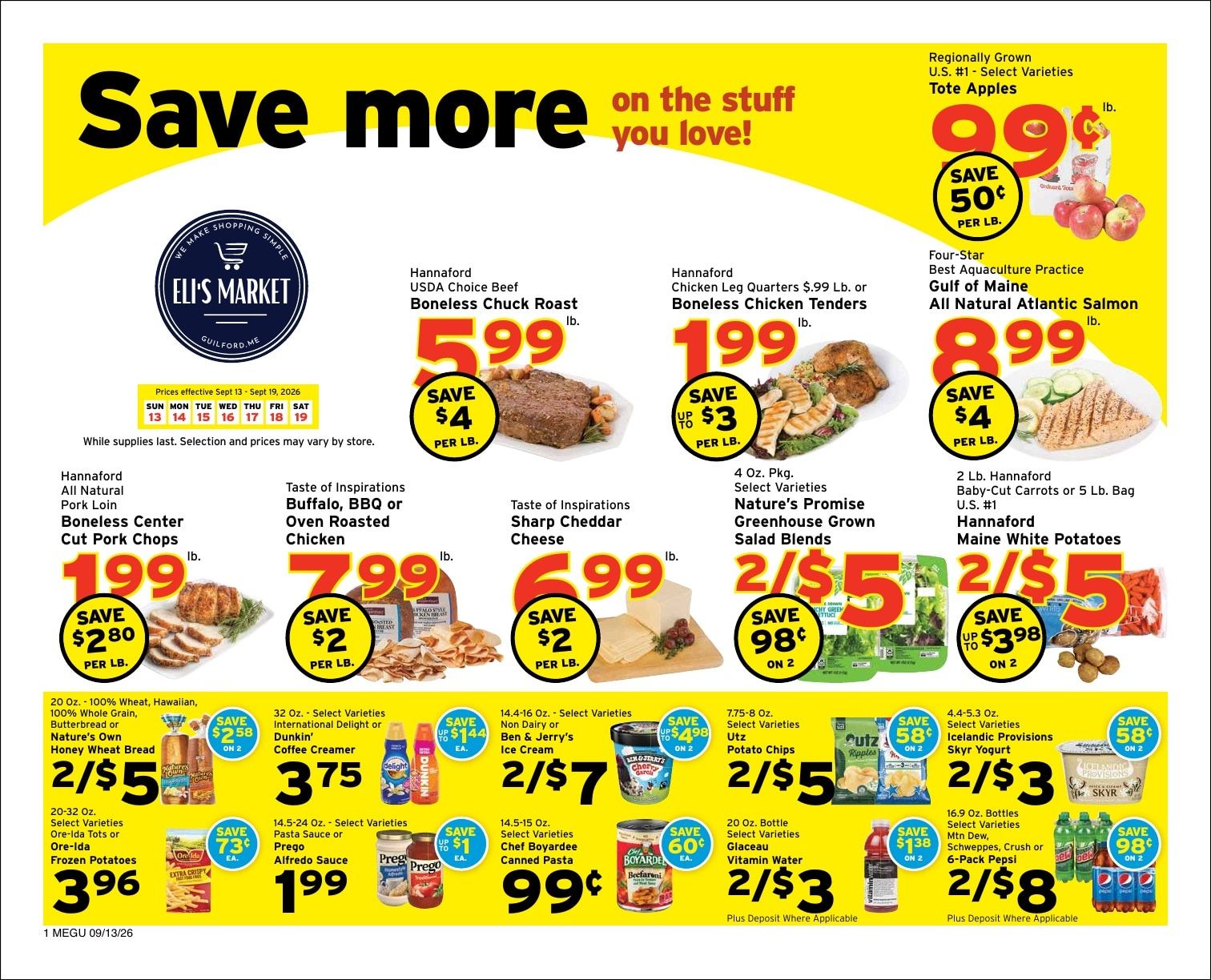 Eli's Market Weekly Ad September 13 - 19, 2026