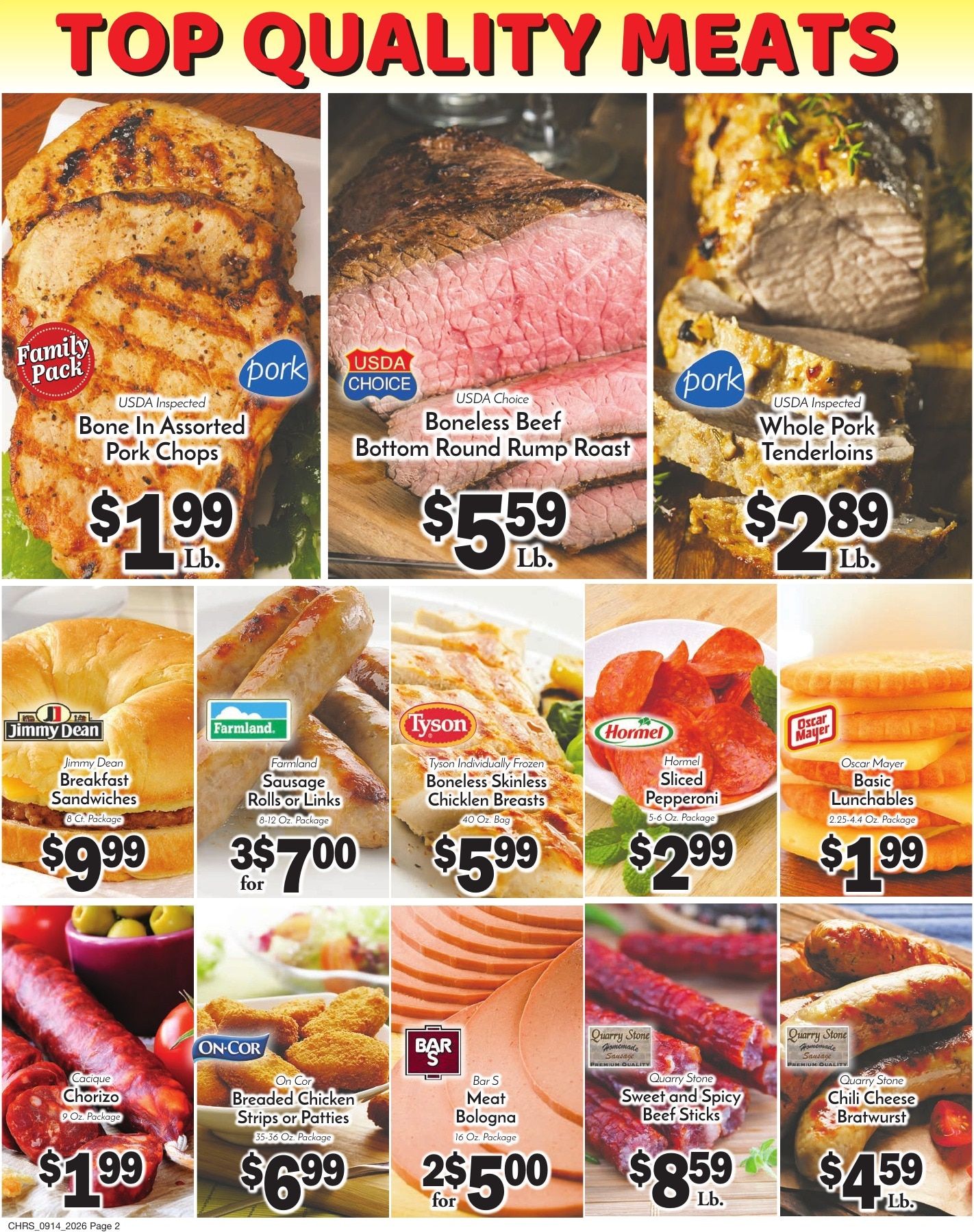 Chris' Food Center Weekly Ad September 14 - 20, 2026