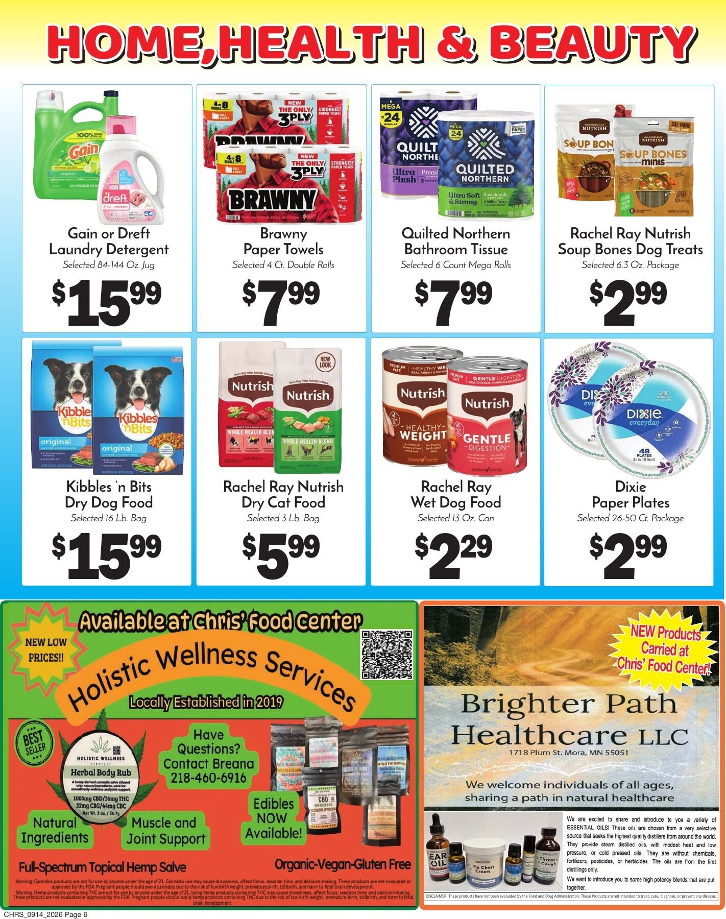 Chris' Food Center Weekly Ad September 14 - 20, 2026