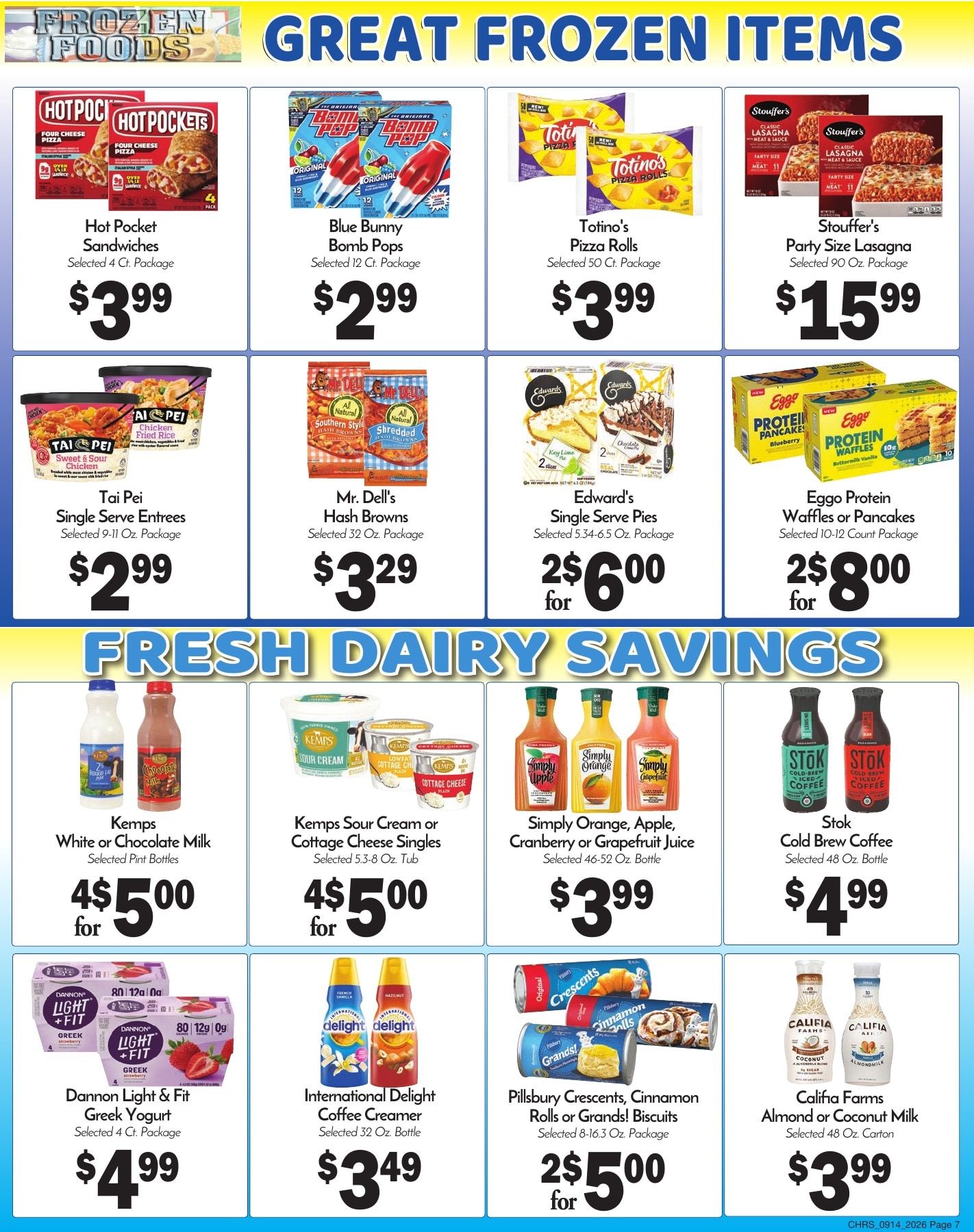 Chris' Food Center Weekly Ad September 14 - 20, 2026