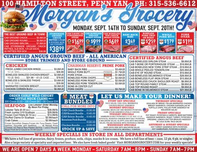 Morgan's Grocery Weekly Ad September 14 - 20, 2026