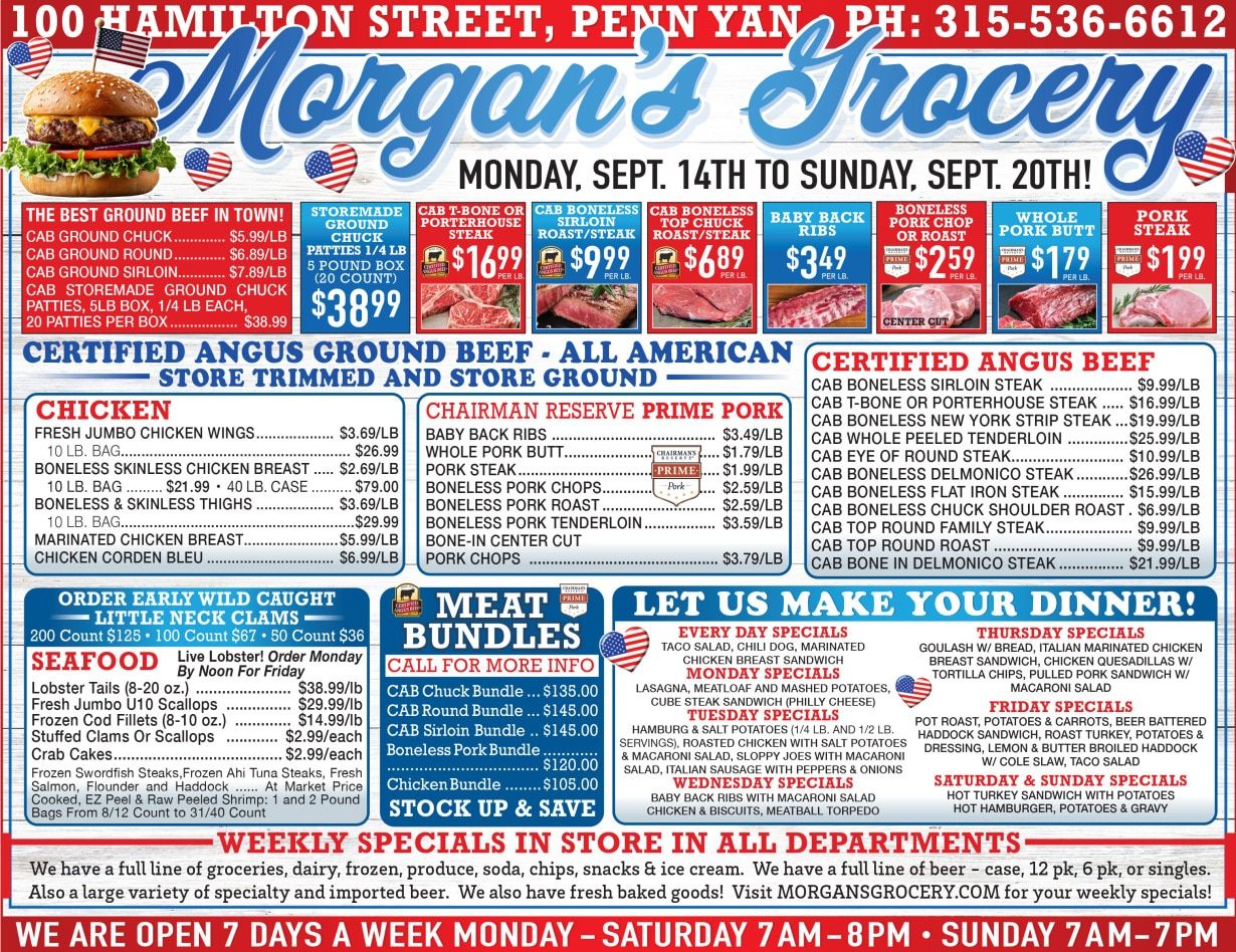 Morgan's Grocery Weekly Ad September 14 - 20, 2026