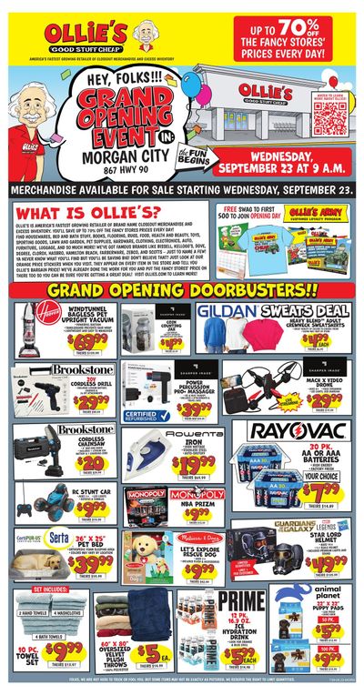 Ollie's Bargain Outlet (Amelia Area, LA) Weekly Ad September 23 - October 12, 2026