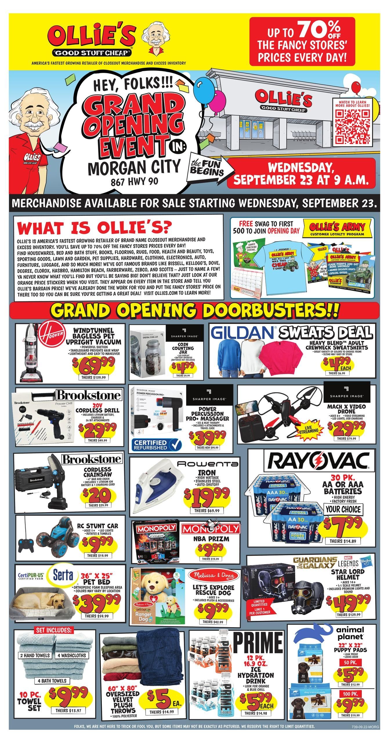 Ollie's Bargain Outlet (Amelia Area, LA) Weekly Ad September 23 - October 12, 2026