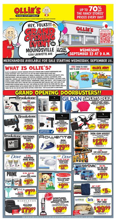 Ollie's Bargain Outlet (Caldwell Area, OH) Weekly Ad September 23 - October 12, 2026