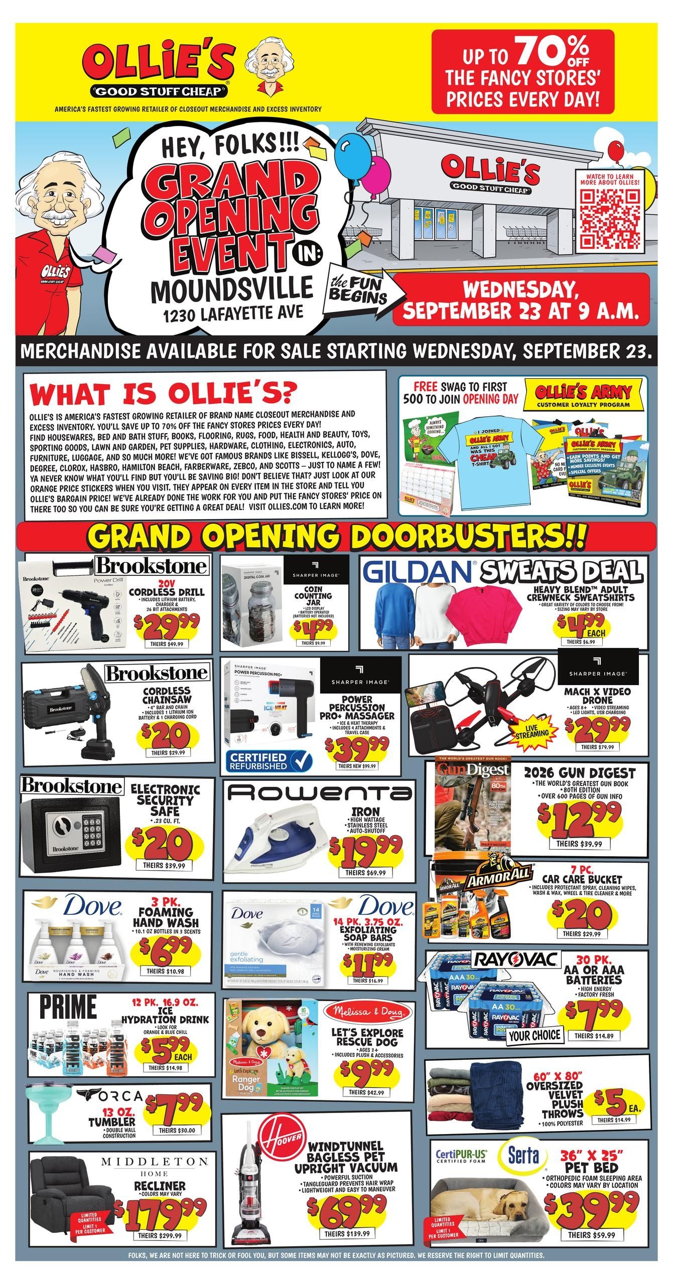 Ollie's Bargain Outlet (Caldwell Area, OH) Weekly Ad September 23 - October 12, 2026