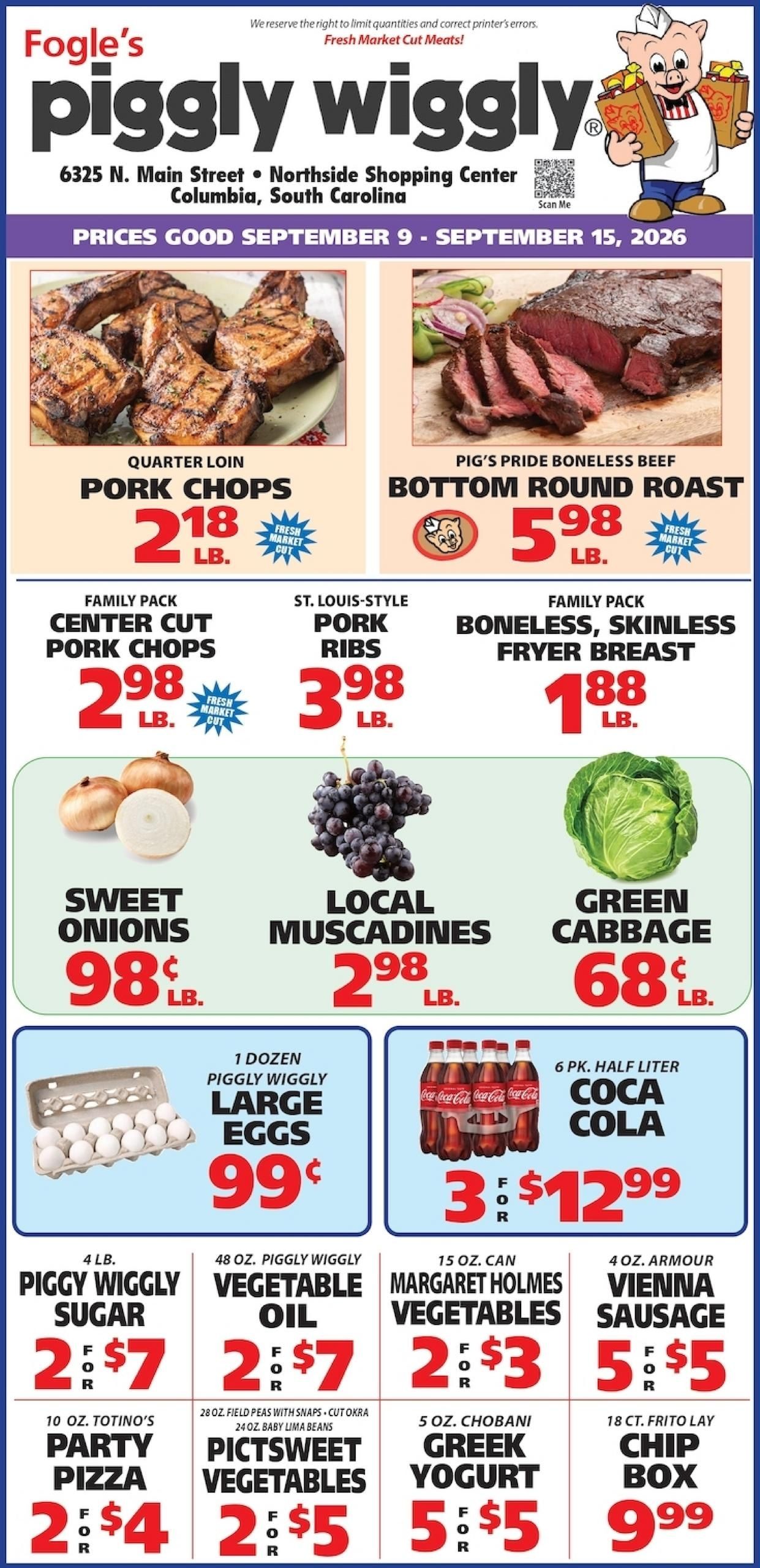 Piggly Wiggly (Blair Area, SC) Weekly Ad September 9 - 15, 2026