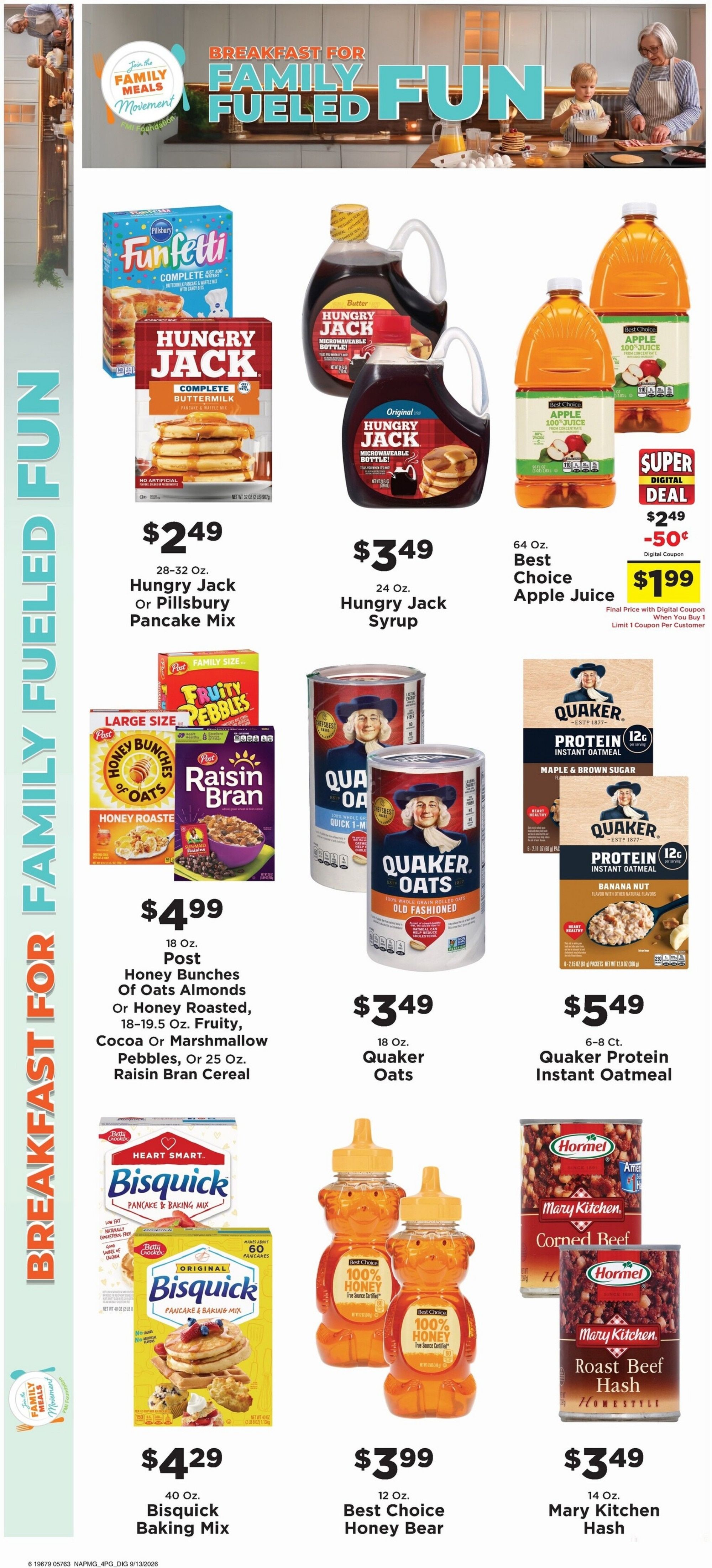 Taylorsville Country Mart Weekly Ad September 14 - 20, 2026