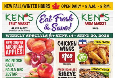 Ken's Fruit Market Weekly Ad September 14 - 20, 2026
