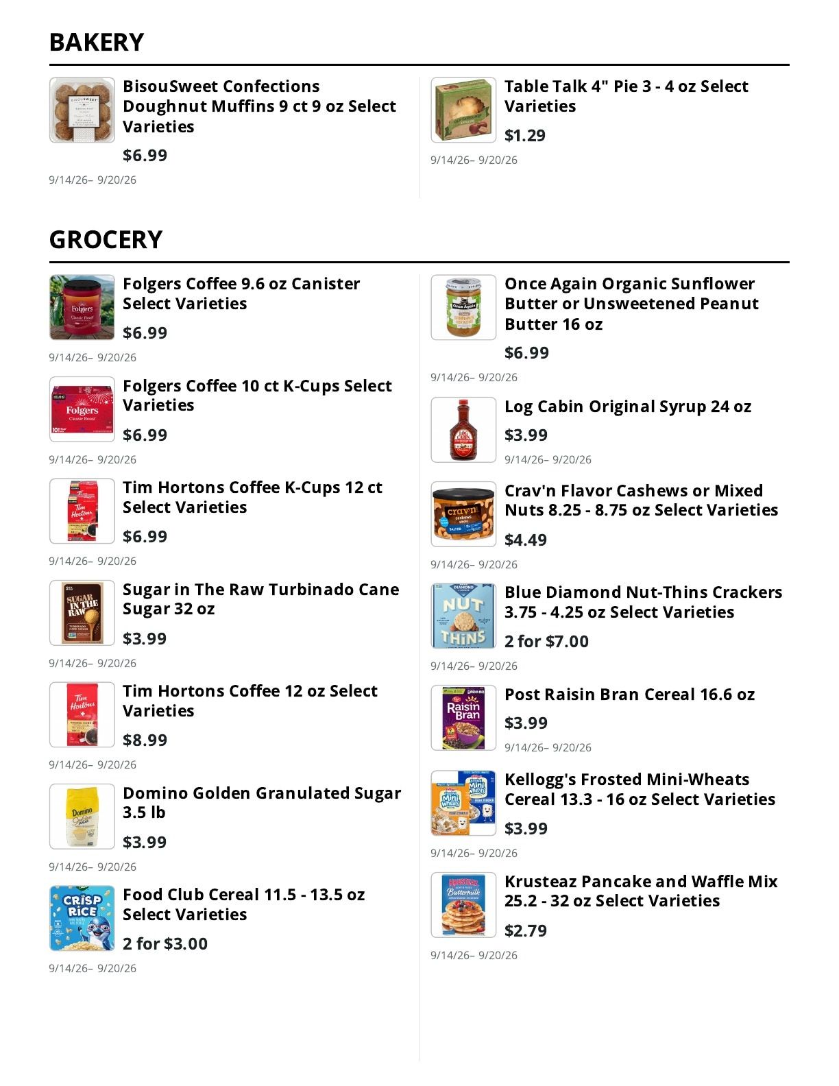 Kingdom Market Weekly Ad September 14 - 20, 2026