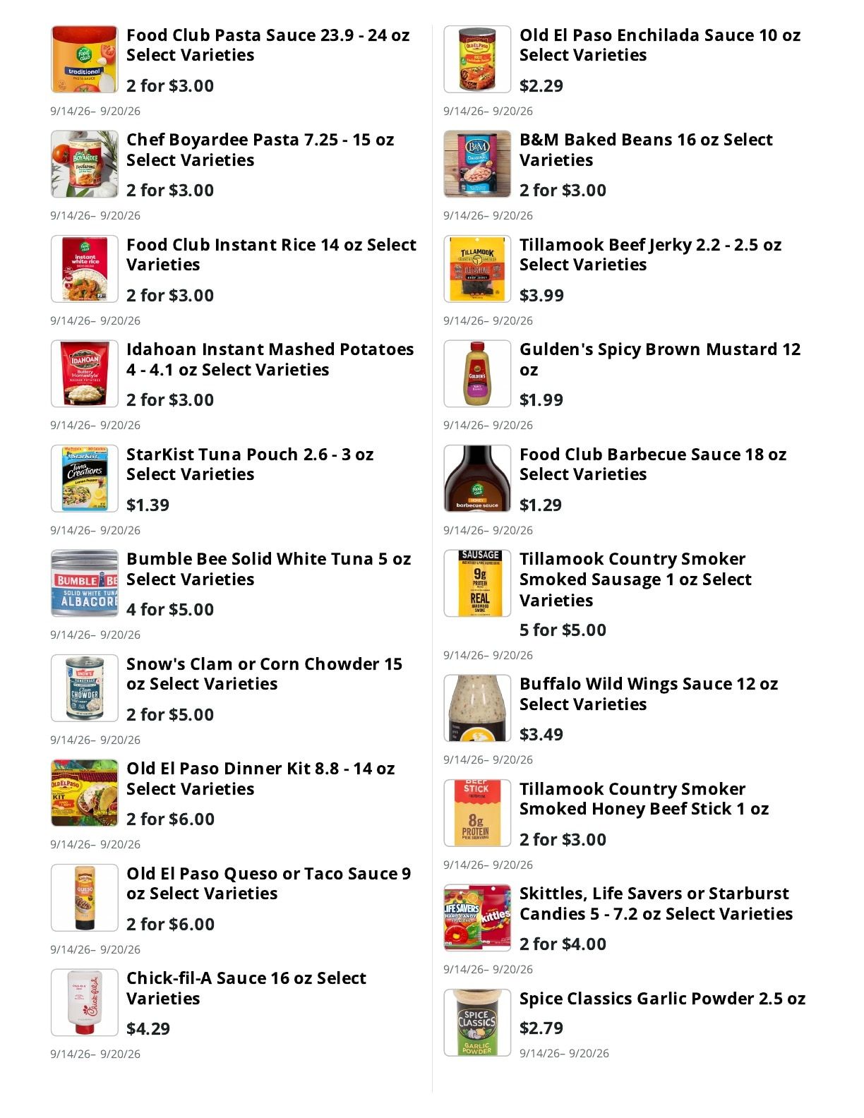 Kingdom Market Weekly Ad September 14 - 20, 2026