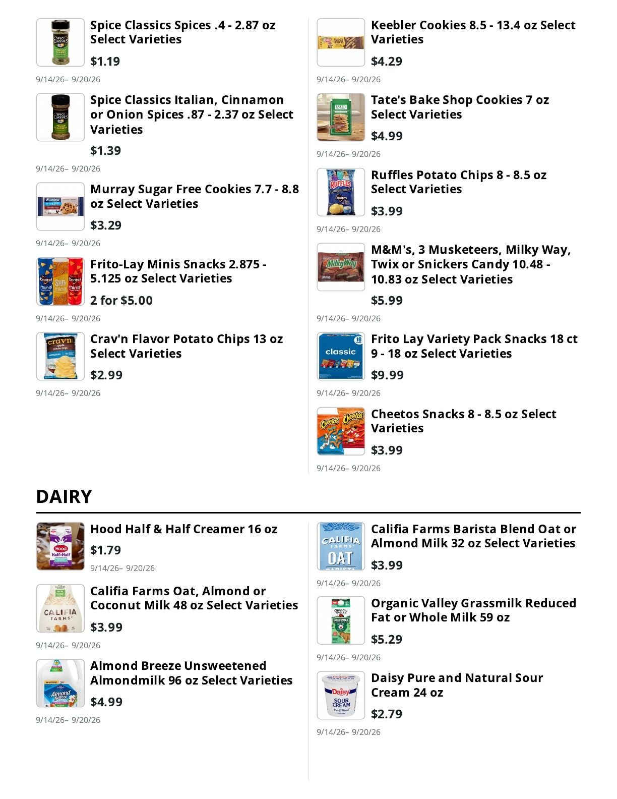 Kingdom Market Weekly Ad September 14 - 20, 2026