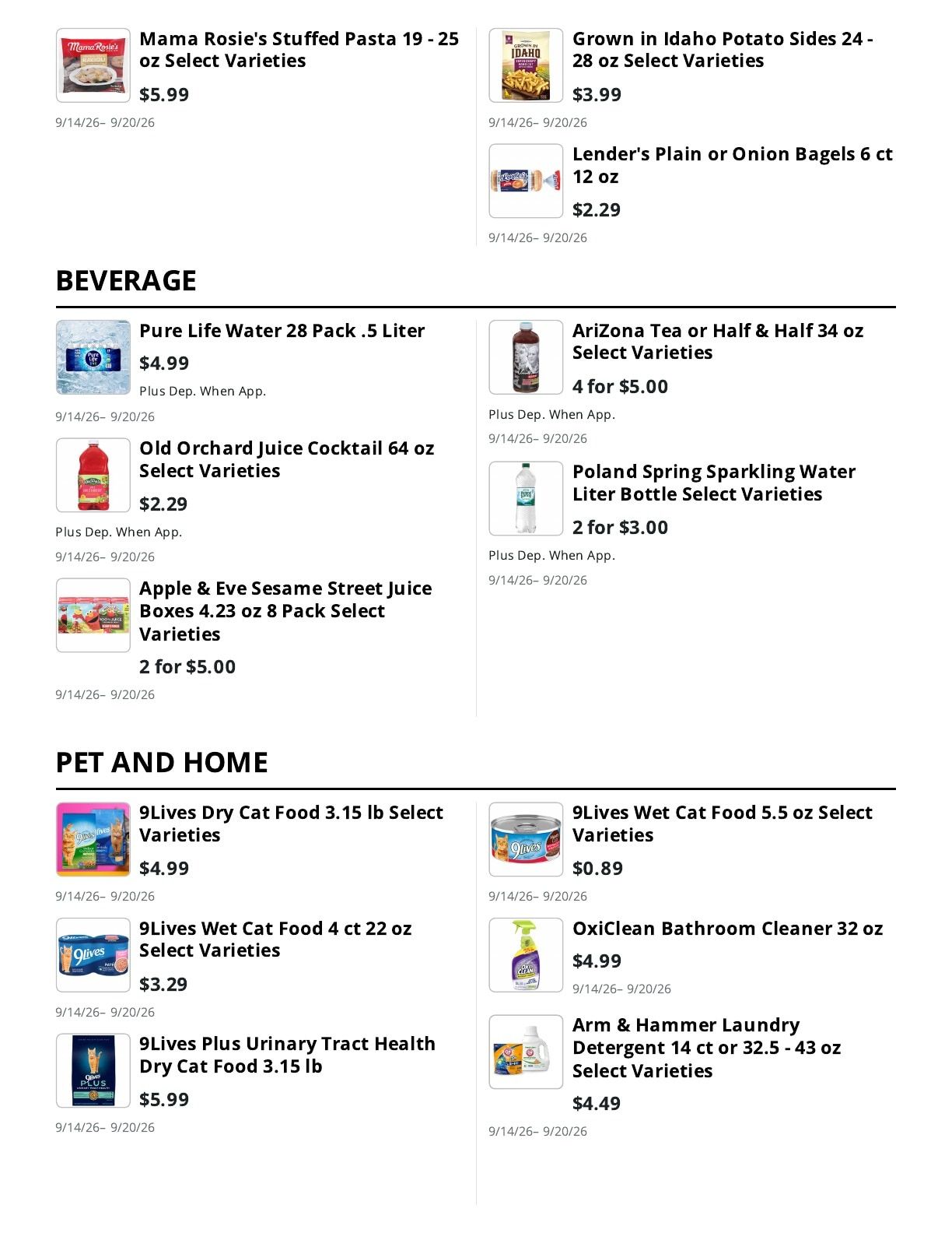 Kingdom Market Weekly Ad September 14 - 20, 2026