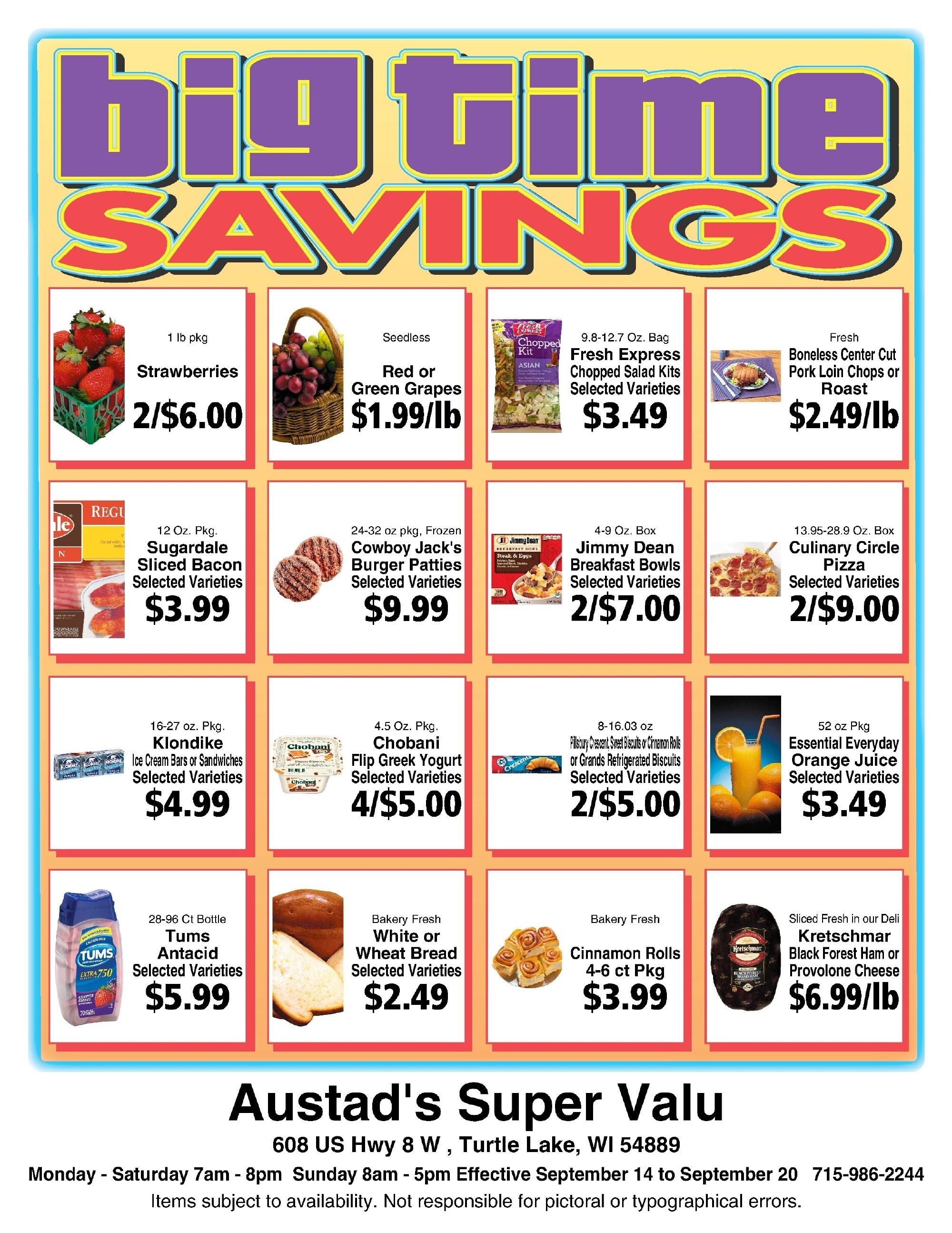 Austad's Supervalu Weekly Ad September 14 - 20, 2026