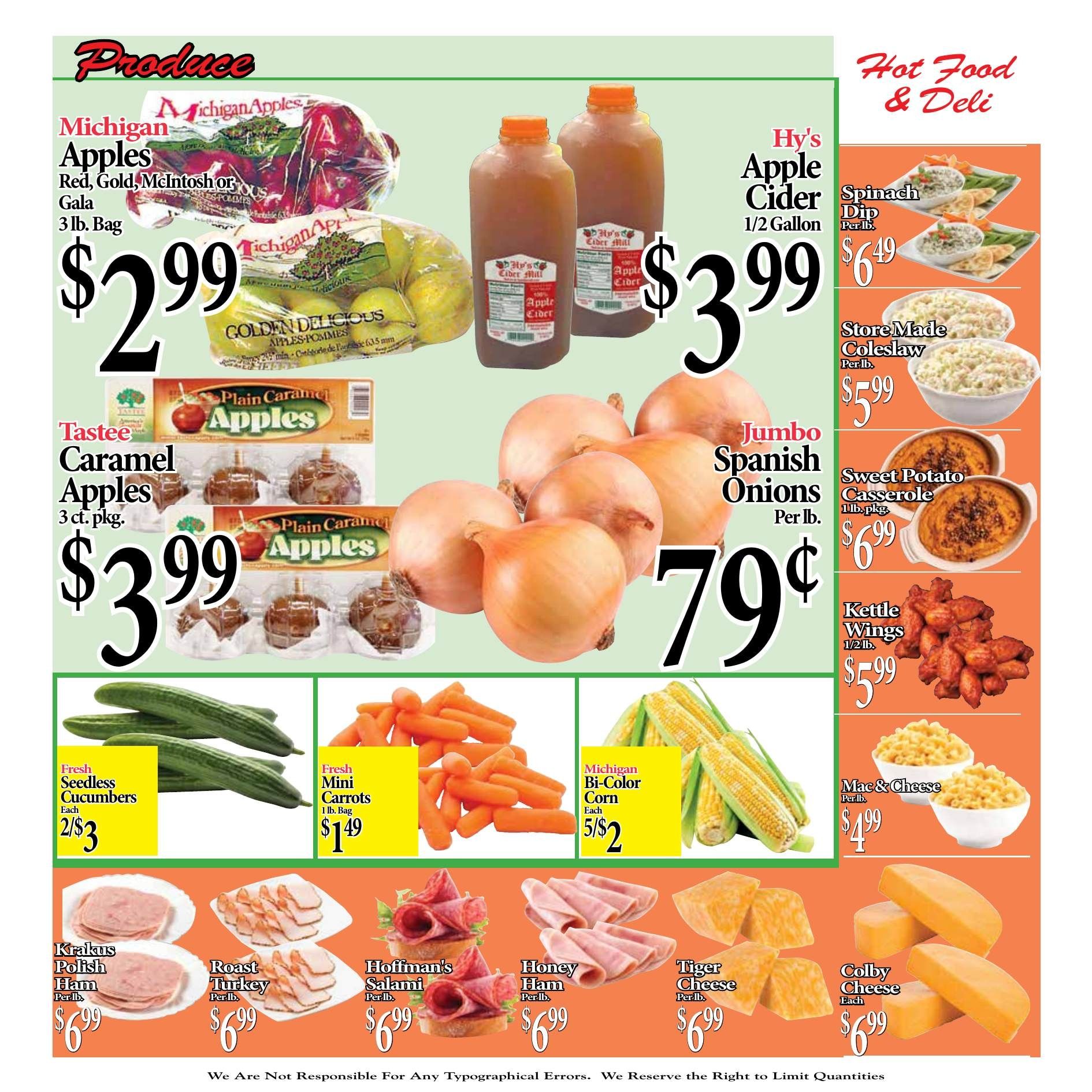 Farmers Market (37865 South Gratiot Avenue, Clinton Township, MI) Weekly Ad September 15 - 28, 2026