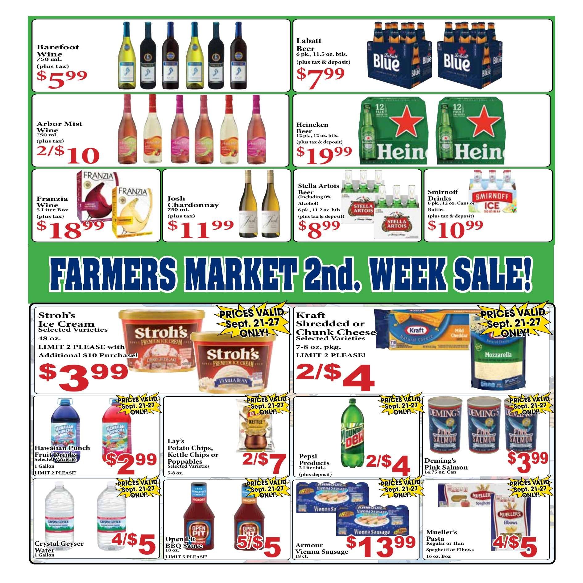 Farmers Market (37865 South Gratiot Avenue, Clinton Township, MI) Weekly Ad September 15 - 28, 2026