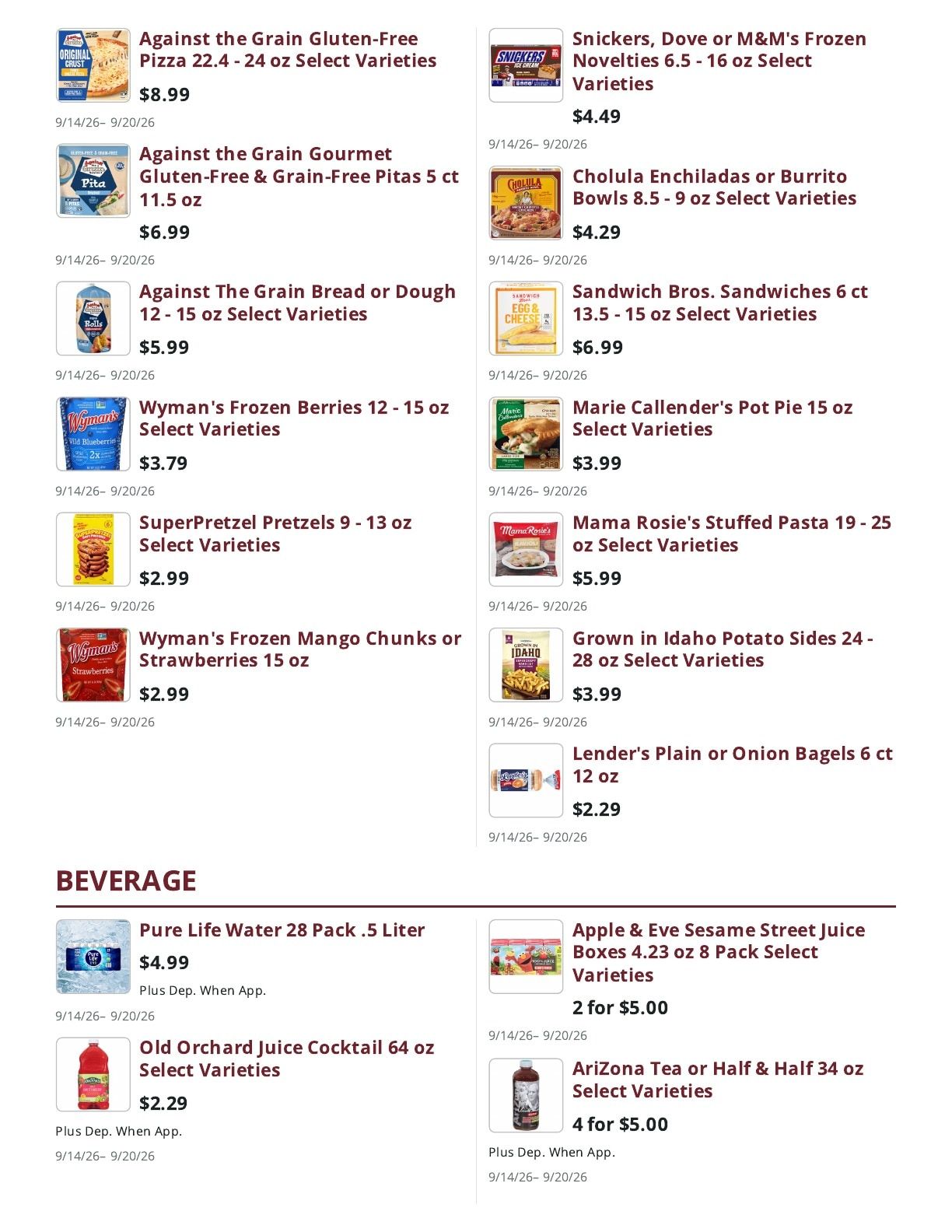 Ralph's Supermarket Weekly Ad September 14 - 20, 2026