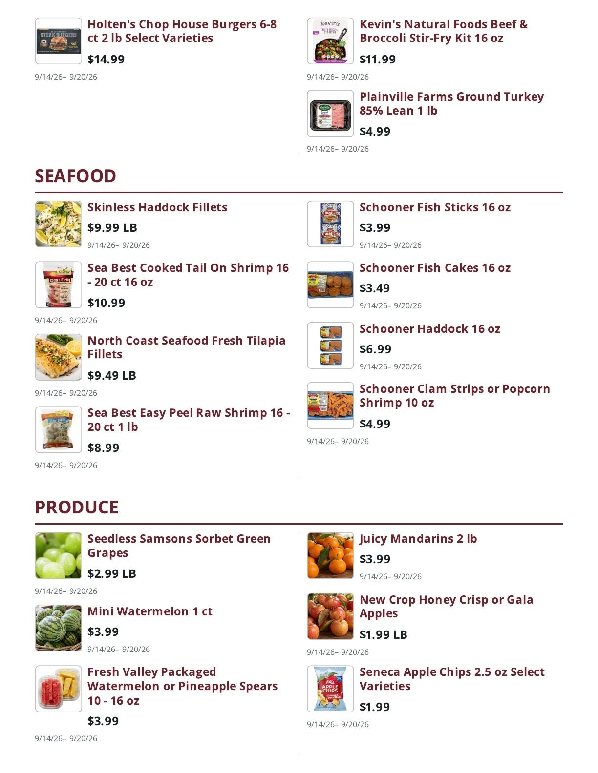 Ralph's Supermarket Weekly Ad September 14 - 20, 2026