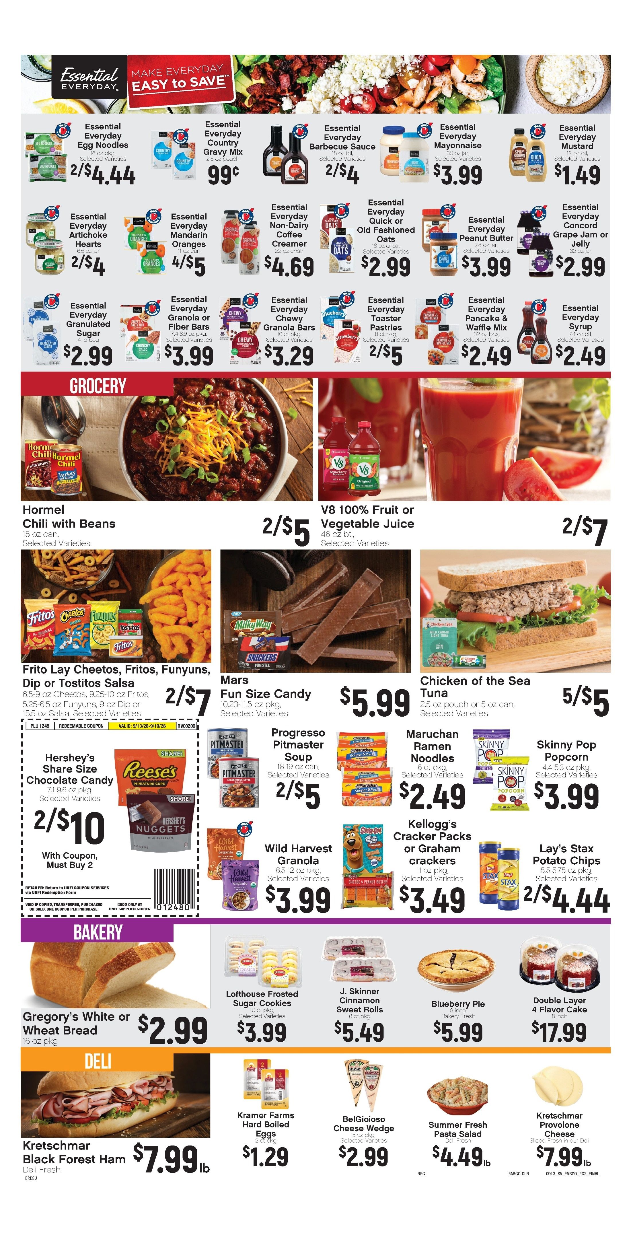 Ashley Supervalu Weekly Ad September 14 - 20, 2026