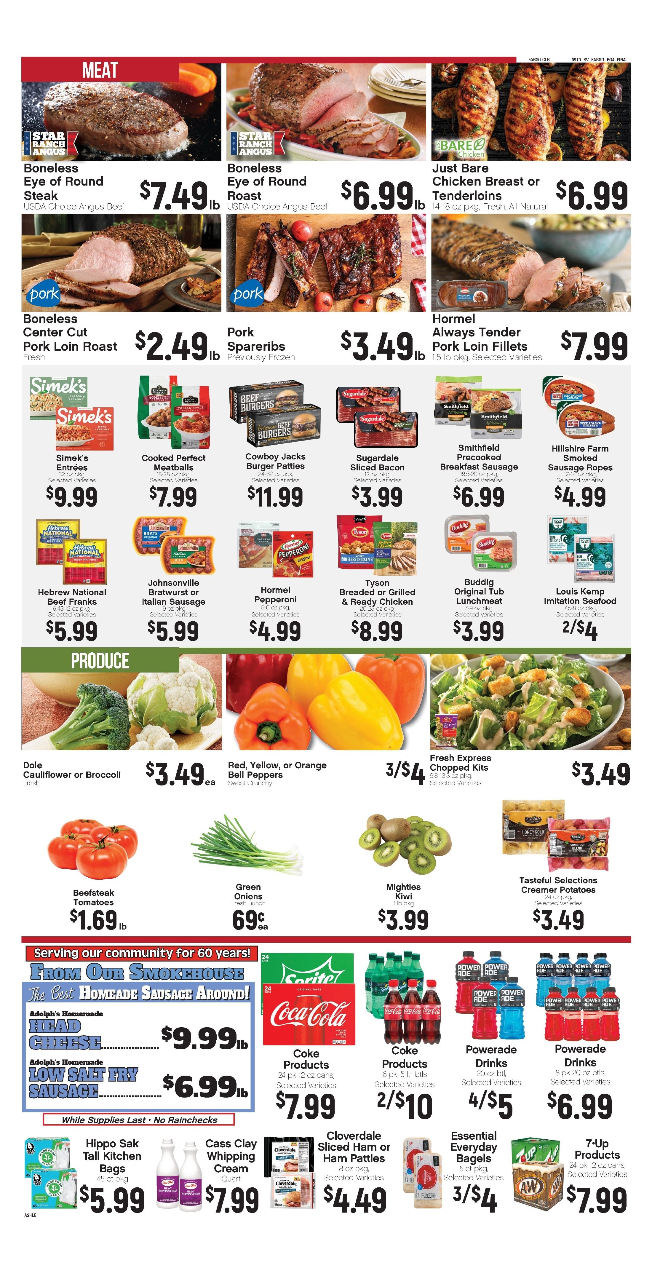 Ashley Supervalu Weekly Ad September 14 - 20, 2026
