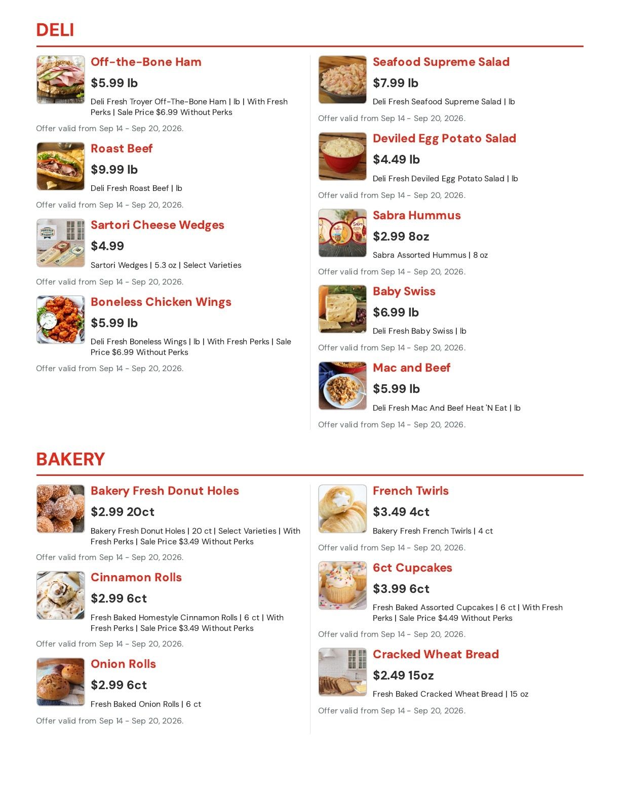Hansen's IGA (Bangor, WI) Weekly Ad September 14 - 20, 2026