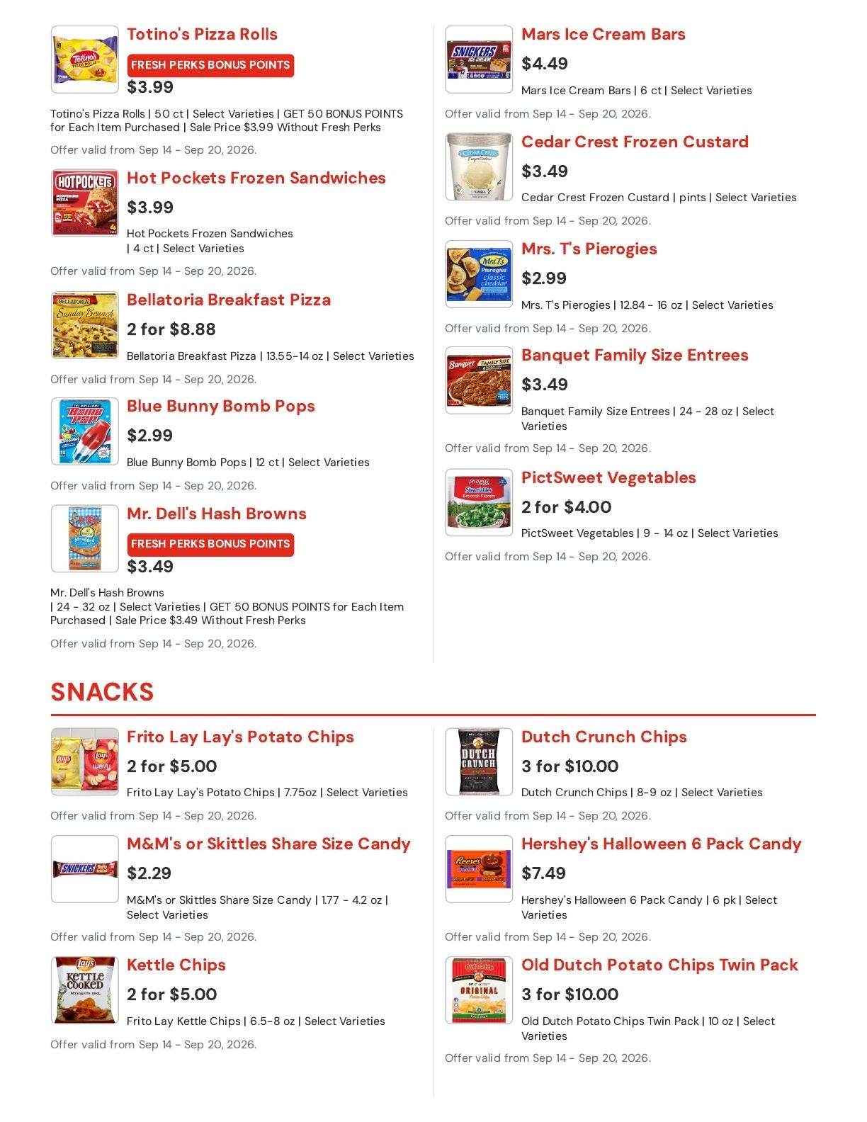 Hansen's IGA (Bangor, WI) Weekly Ad September 14 - 20, 2026